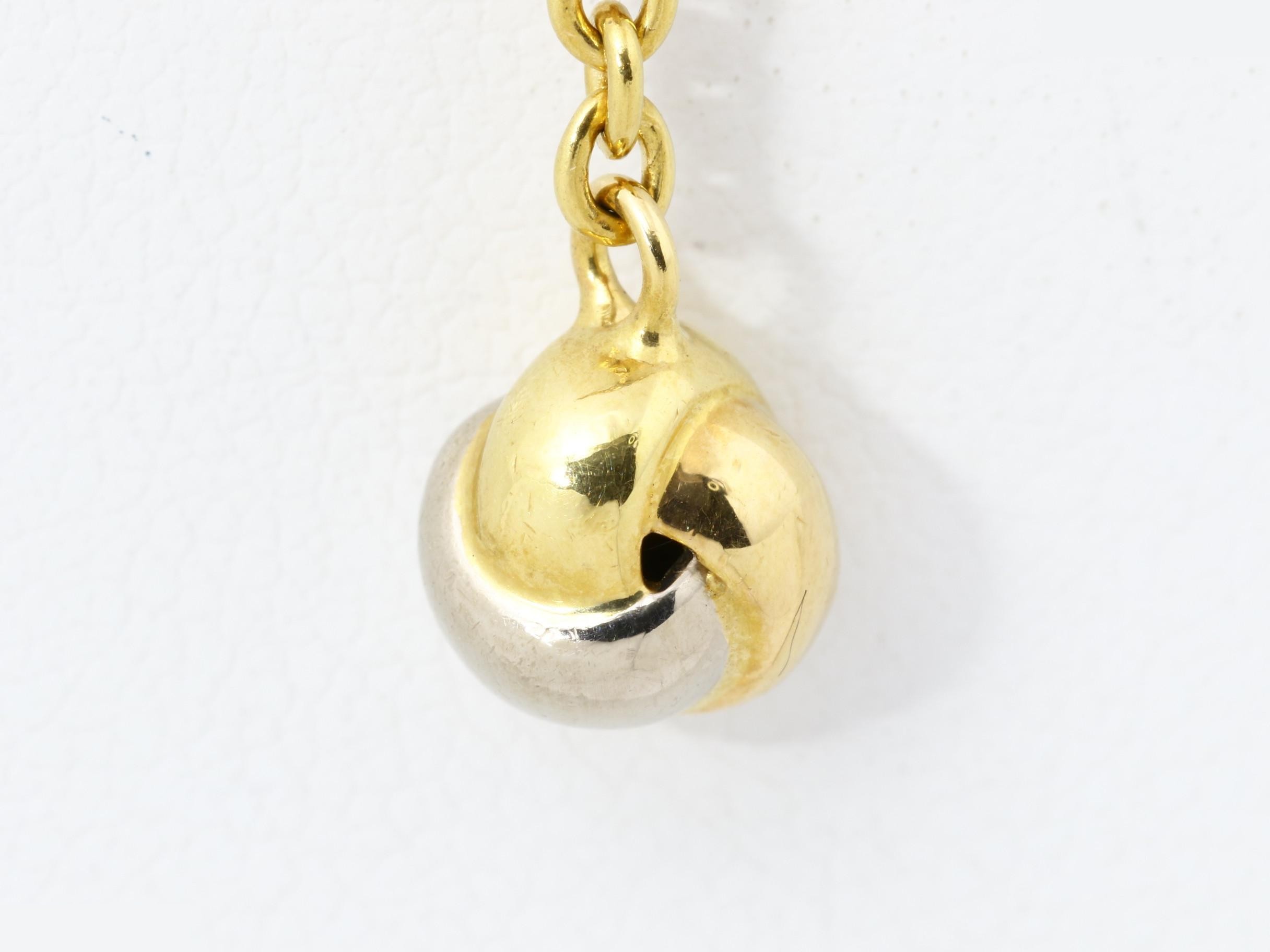 750 Baby Trinity Necklace, 17.6g, Chain: Yellow Gold — view 2