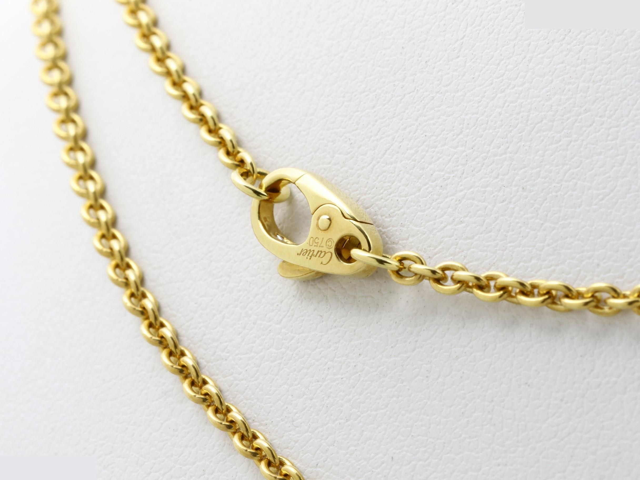 750 Baby Trinity Necklace, 17.6g, Chain: Yellow Gold — view 5