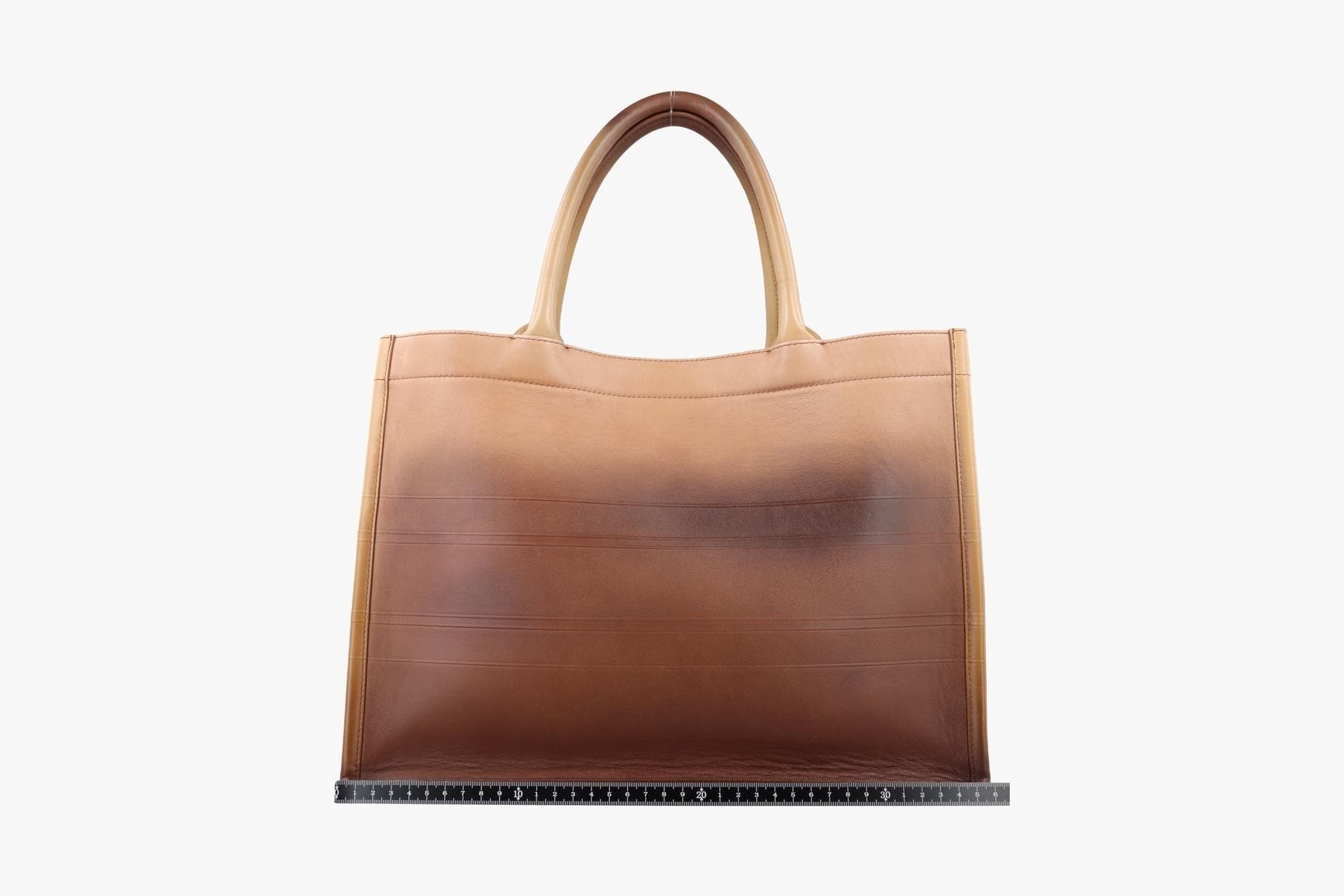 Book Tote Leather Brown — view 2