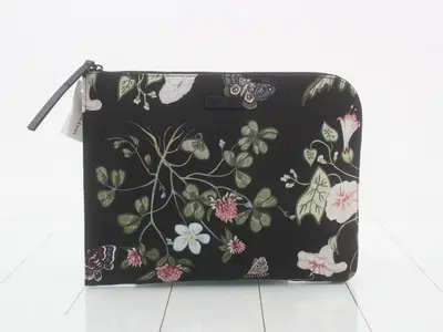 Chris Knight collaboration canvas clutch bag, black