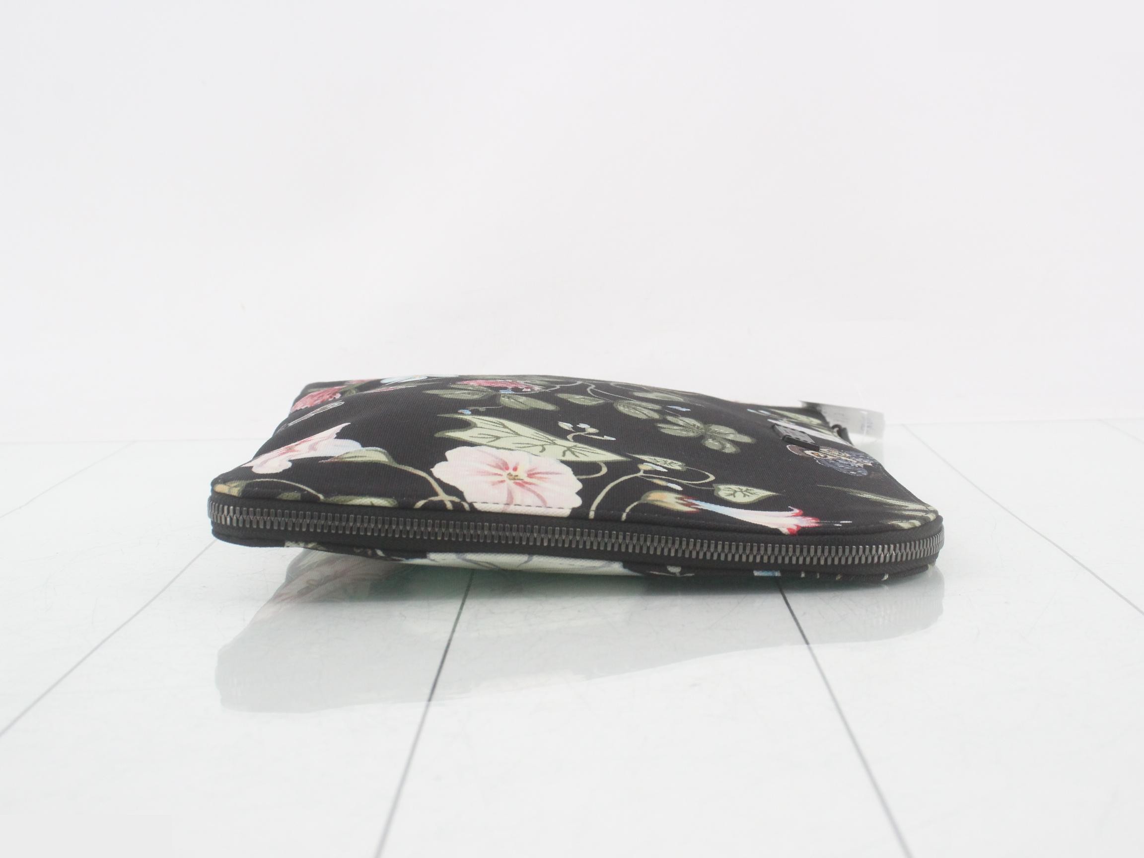 Chris Knight collaboration canvas clutch bag, black — view 3