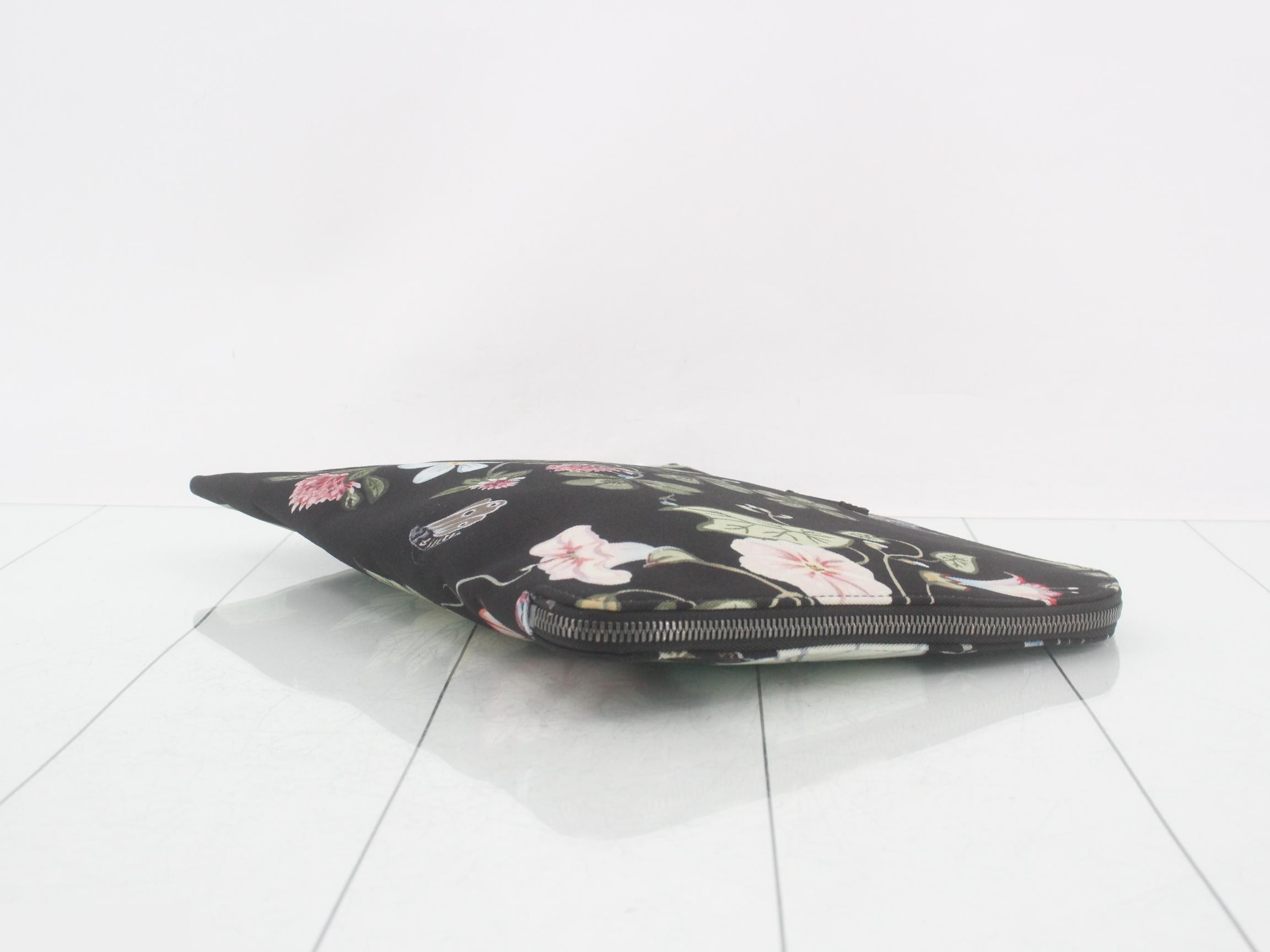 Chris Knight collaboration canvas clutch bag, black — view 6