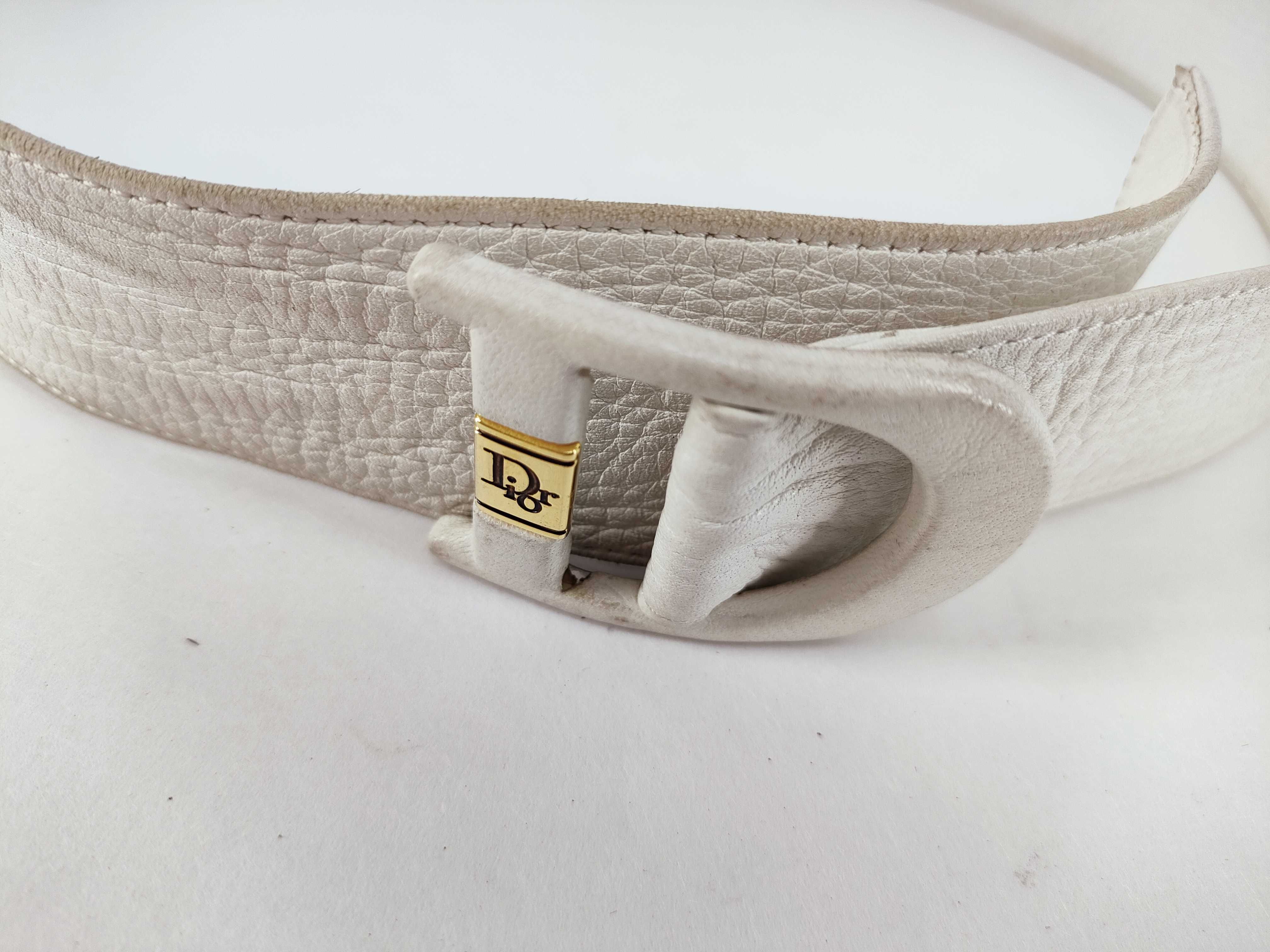 logo leather belt — view 3