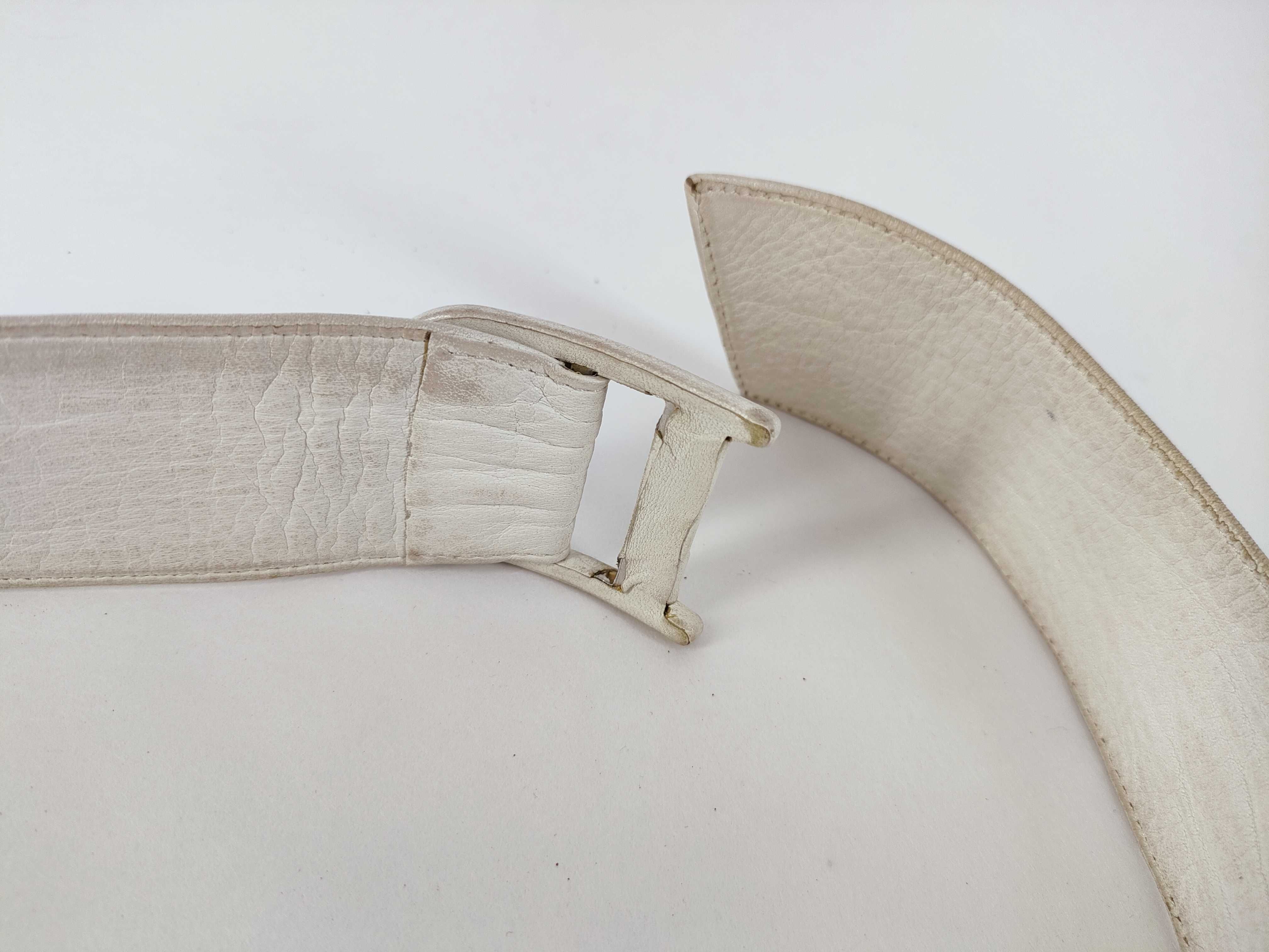logo leather belt — view 4