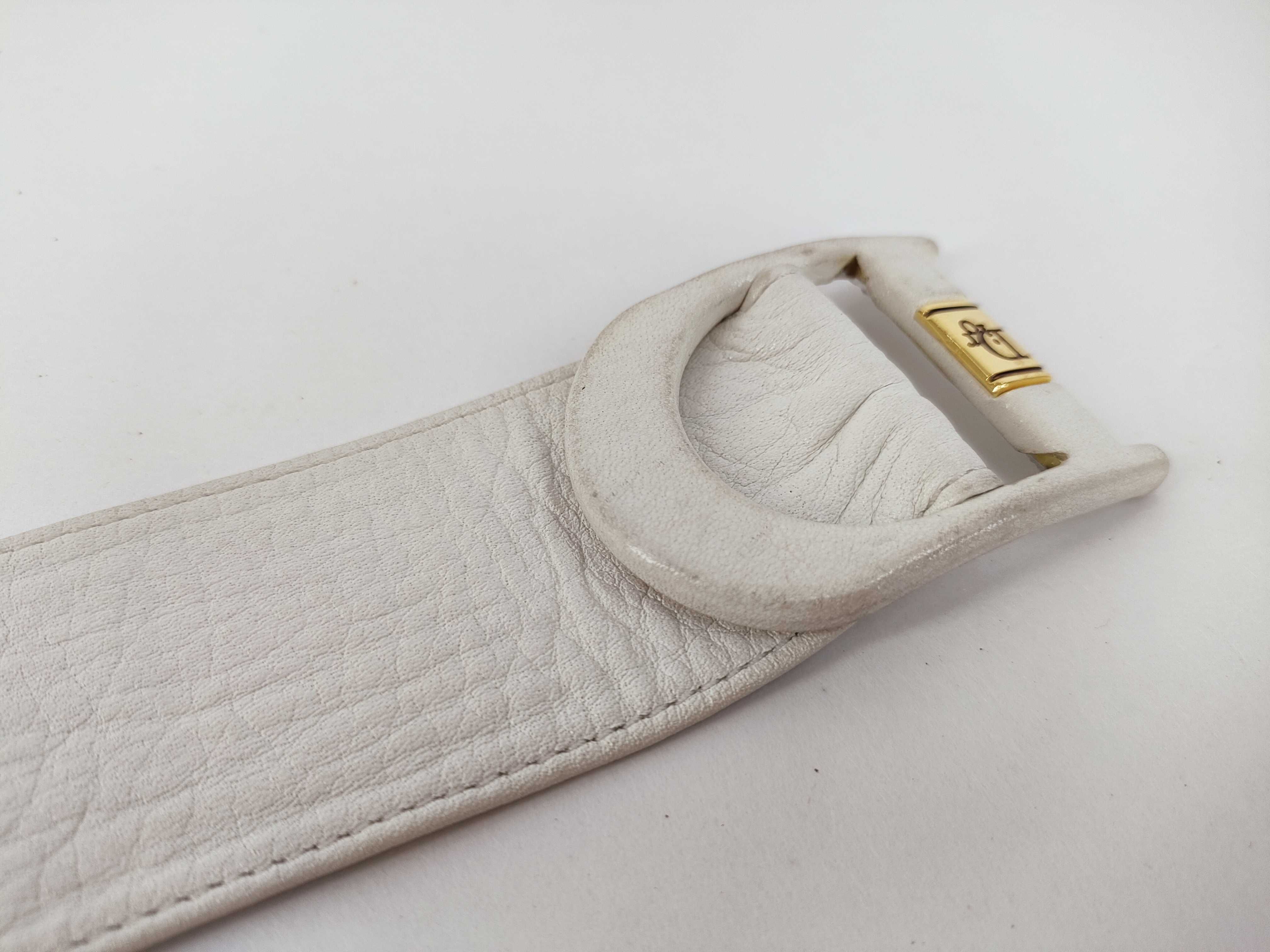 logo leather belt — view 8