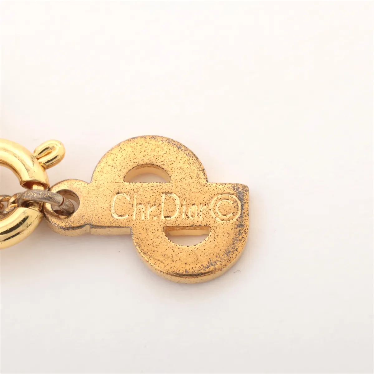 Heart Necklace, GP x Rhinestone, Gold, — view 4