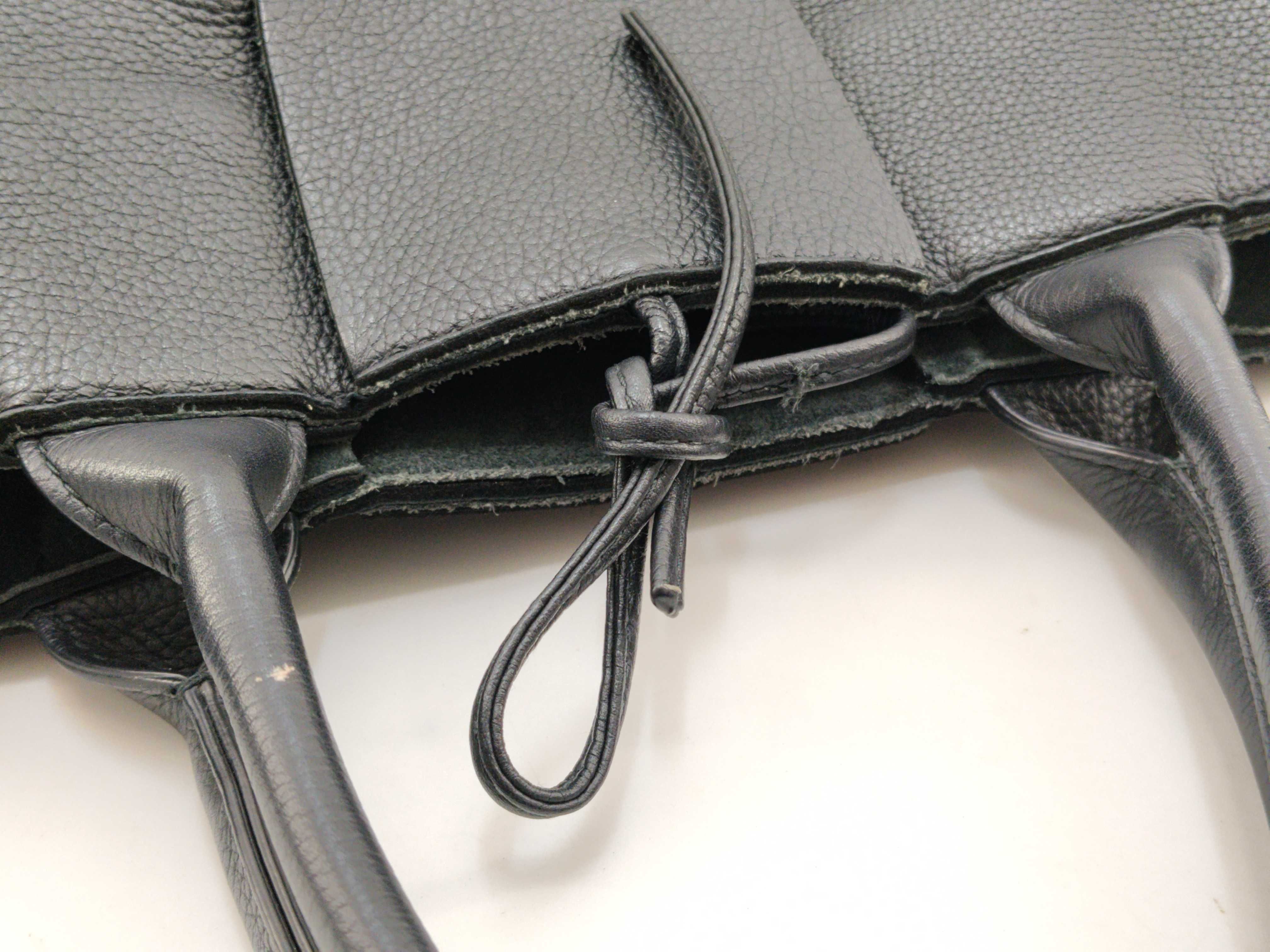 Maxi Intrecciato Arcomini Tote Bag, Leather, RFID, Black, Shoulder Strap/Pouch, Handbag — view 8