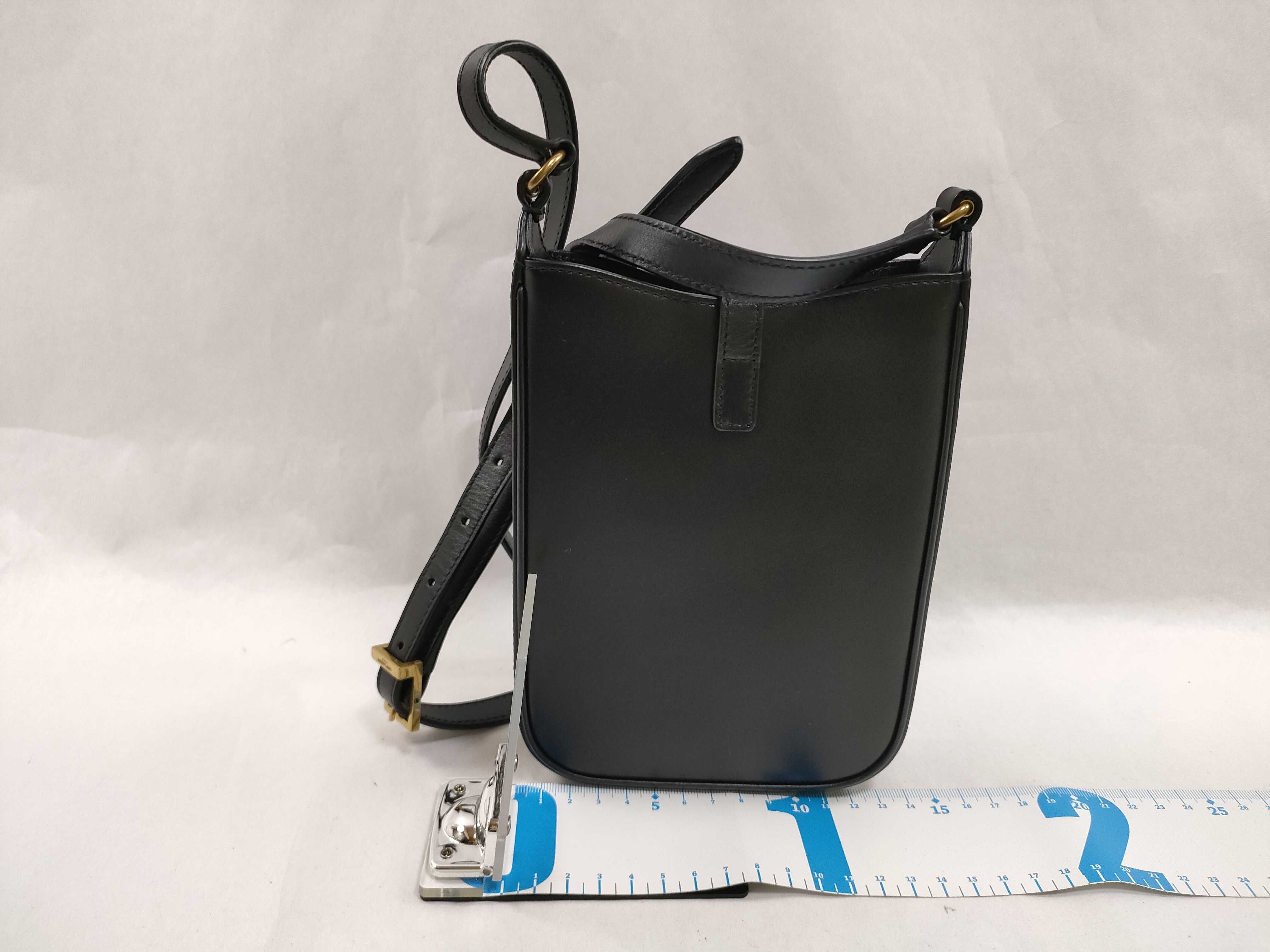 Suncassette Mini Vertical Leather Shoulder Bag — view 2