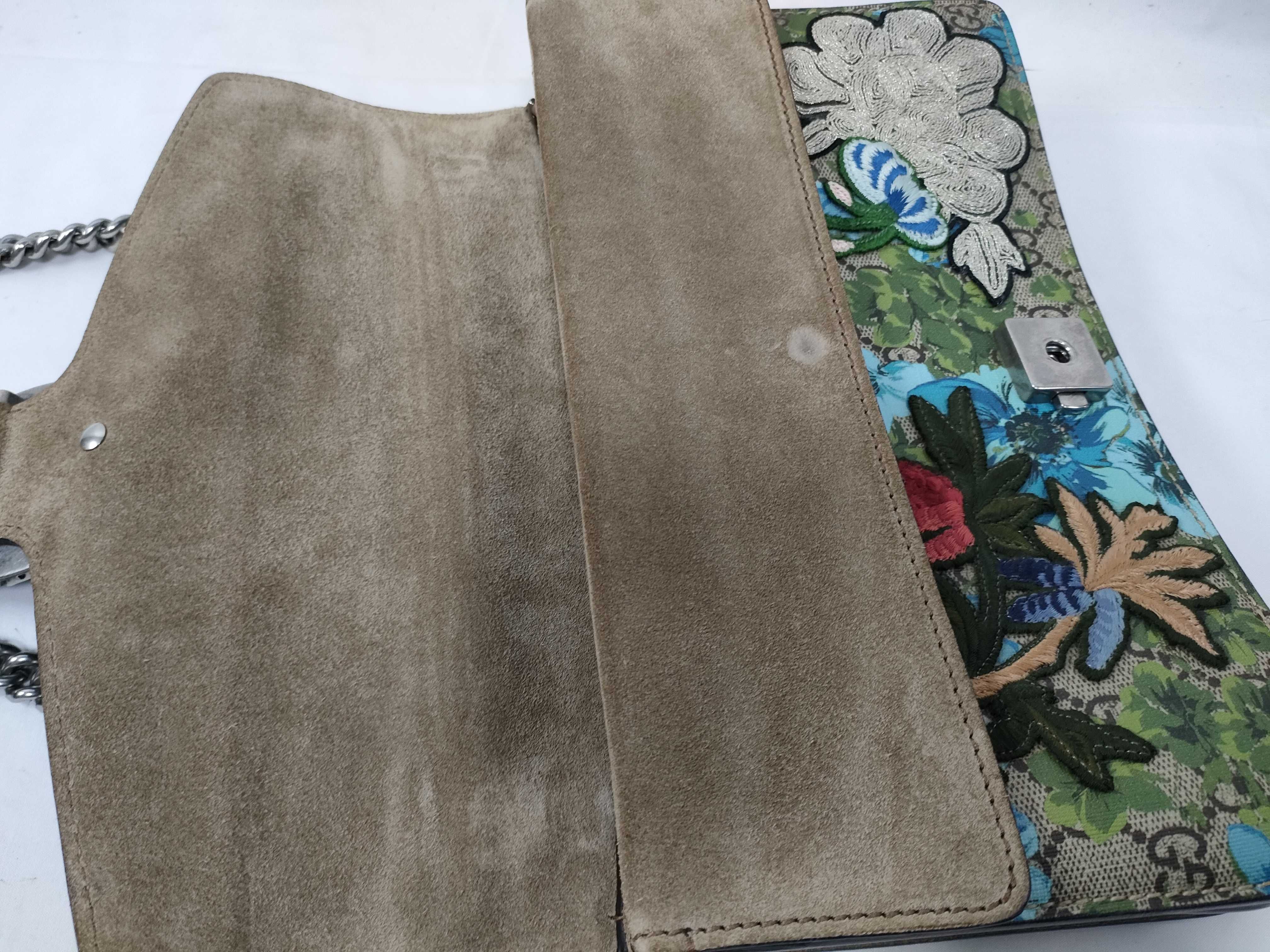 Monogram Floral Dionysus Bee Embroidery Shoulder Bag — view 9