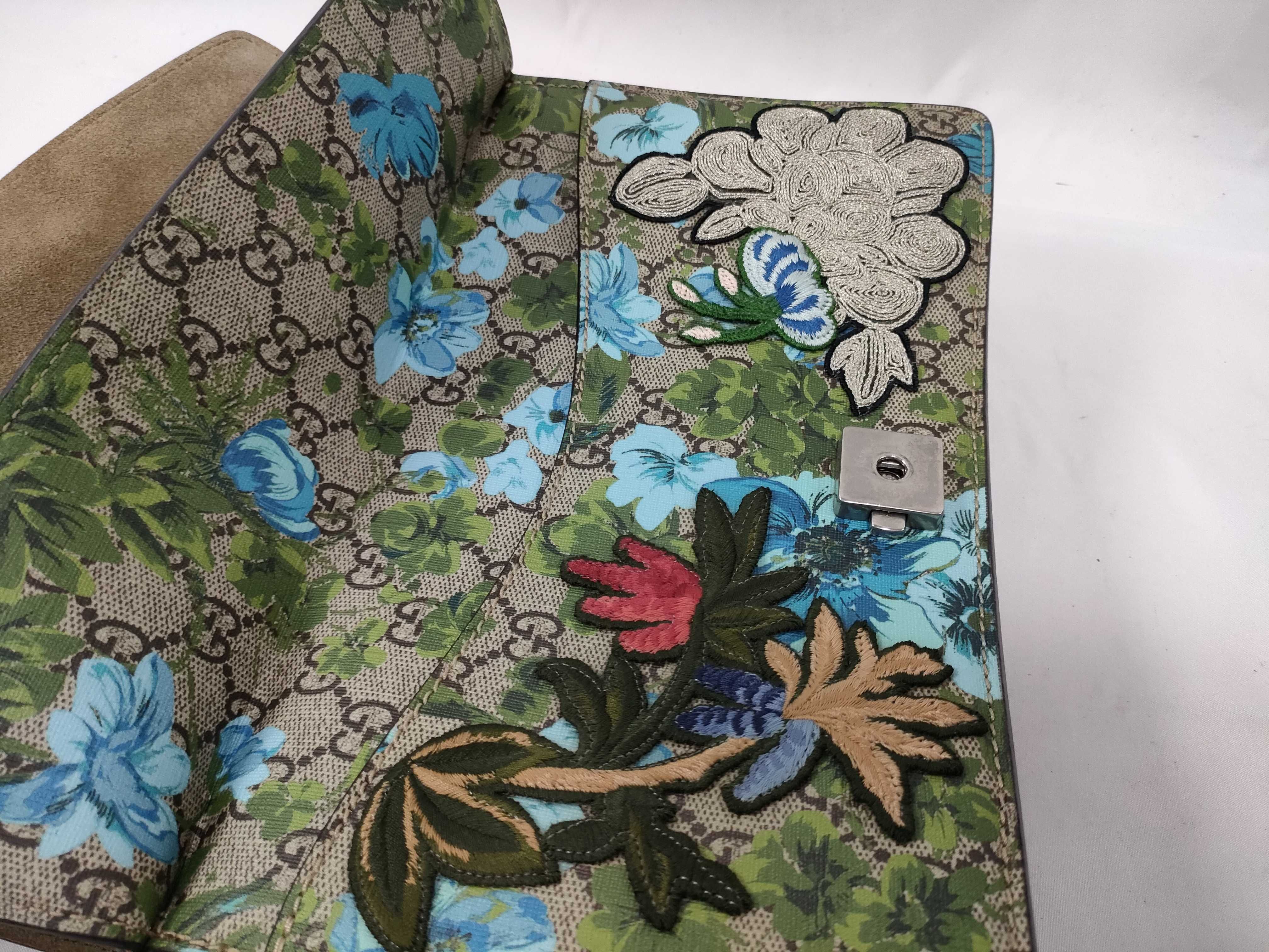 Monogram Floral Dionysus Bee Embroidery Shoulder Bag — view 10