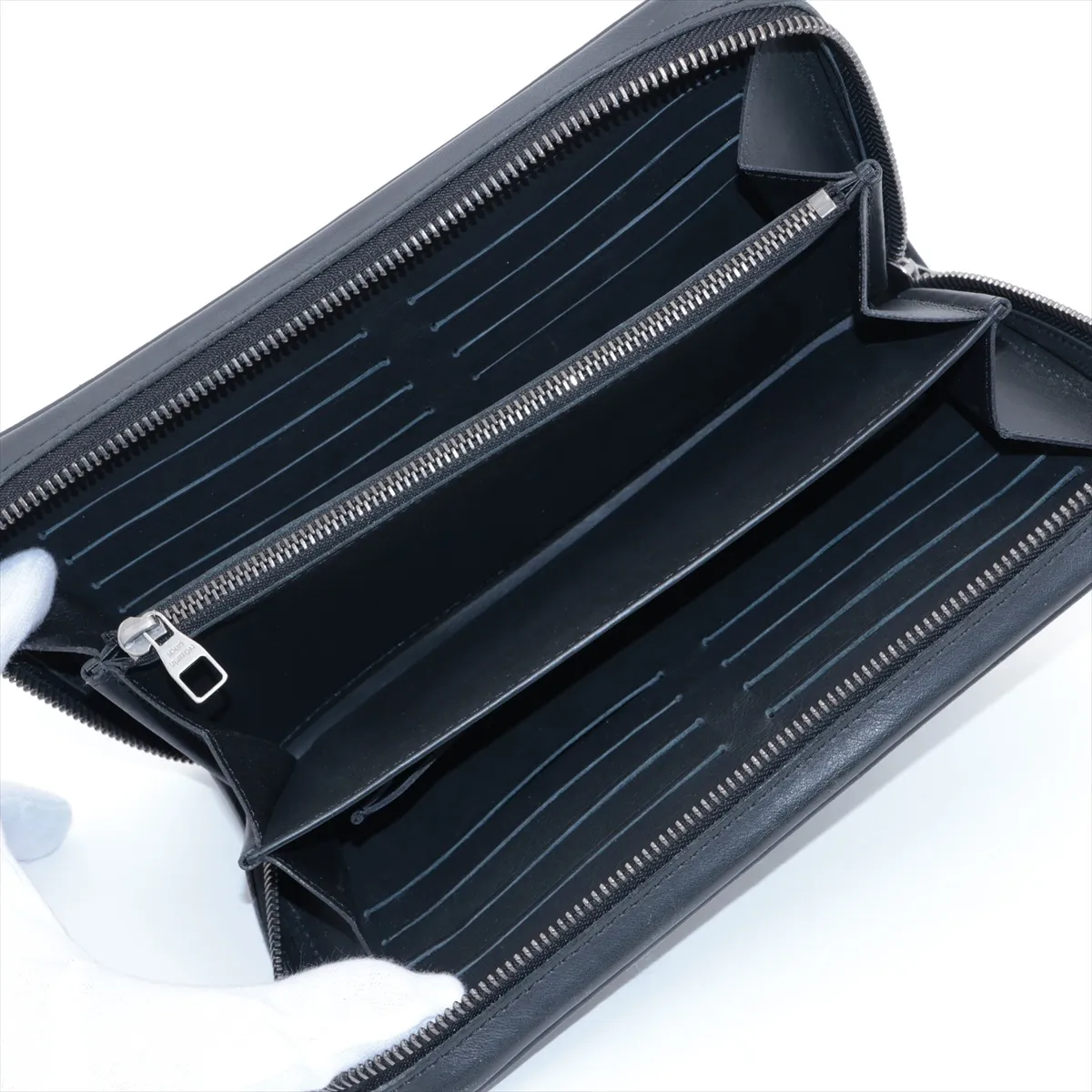 Damier Infini Zippy XL N61254 CA4159 Noir Long Wallet — view 3