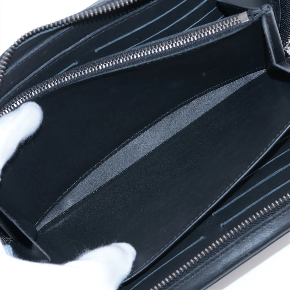 Damier Infini Zippy XL N61254 CA4159 Noir Long Wallet — view 6