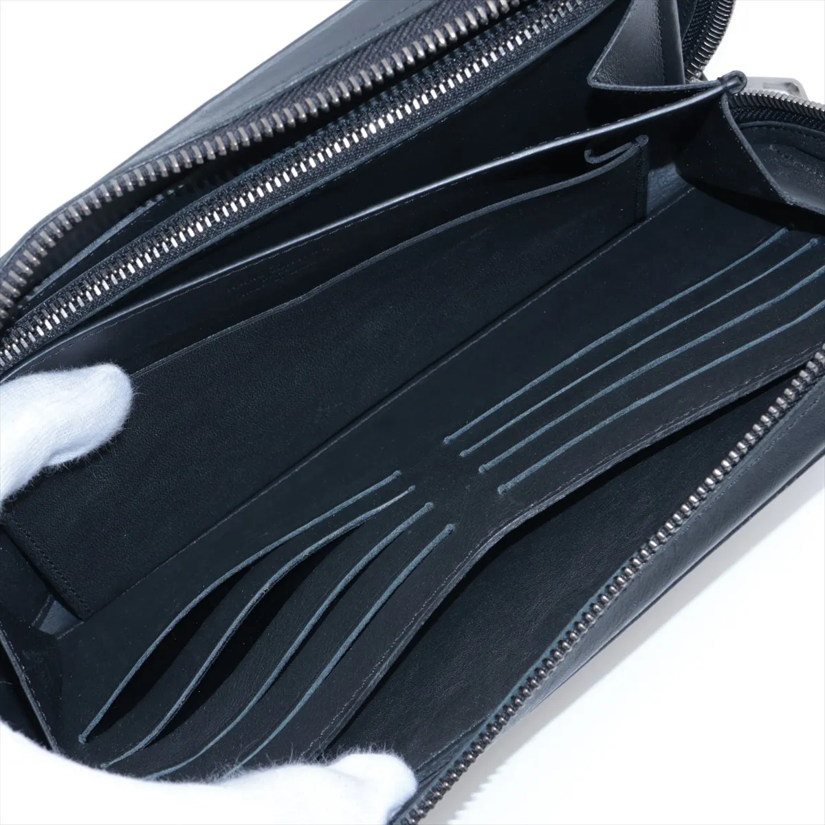 Damier Infini Zippy XL N61254 CA4159 Noir Long Wallet — view 8