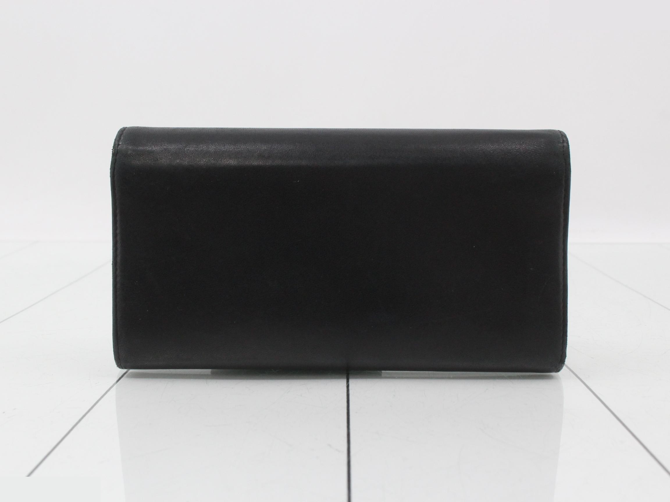 Leather Coco Mark Bi-fold Long Wallet — view 2