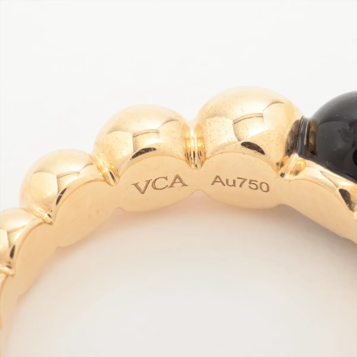 Perlee Onyx Ring 750 (Yellow Gold) 6.3g Size 50 JE179726 — view 5