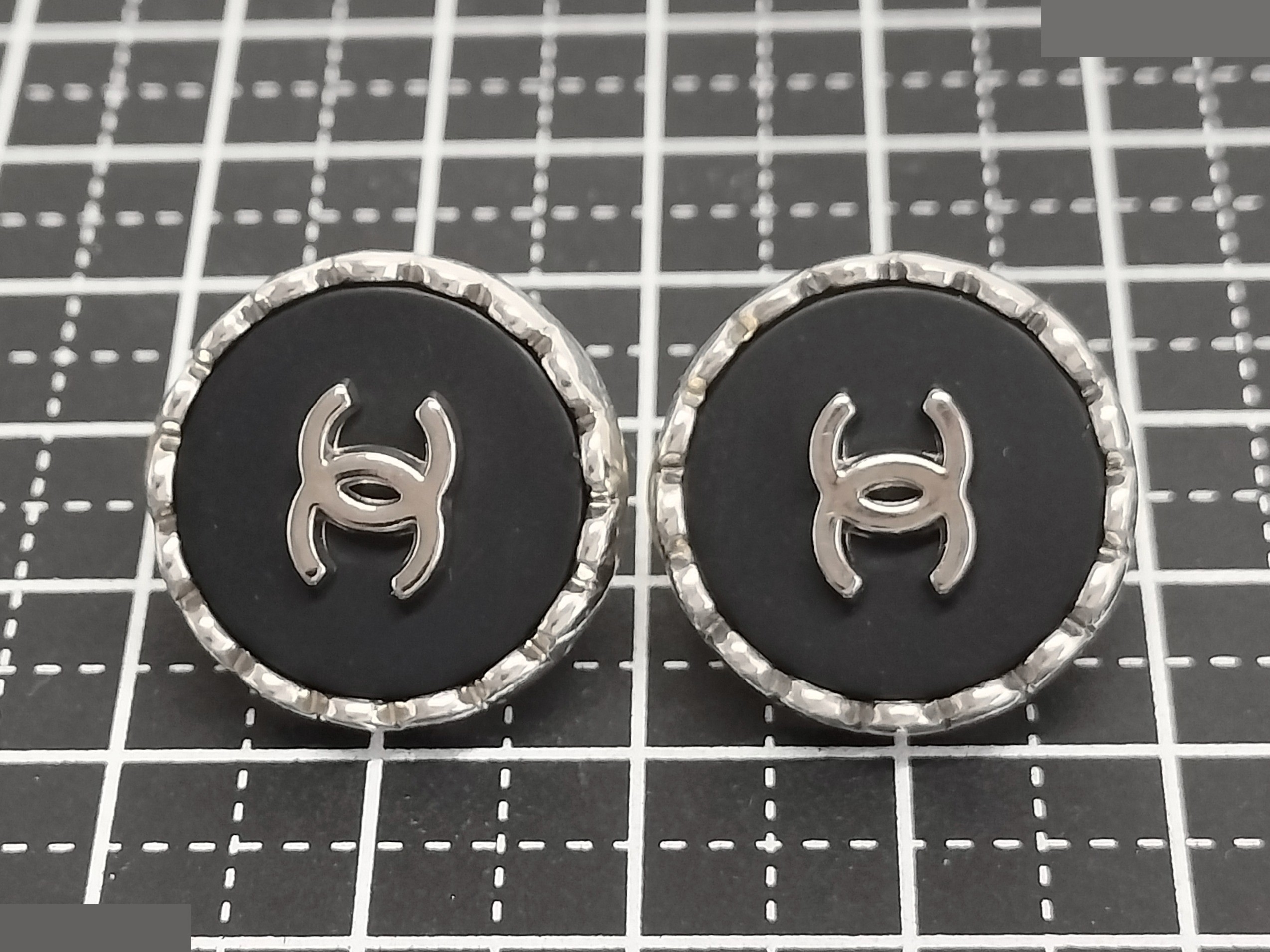 Coco Black Silver Earrings — view 6