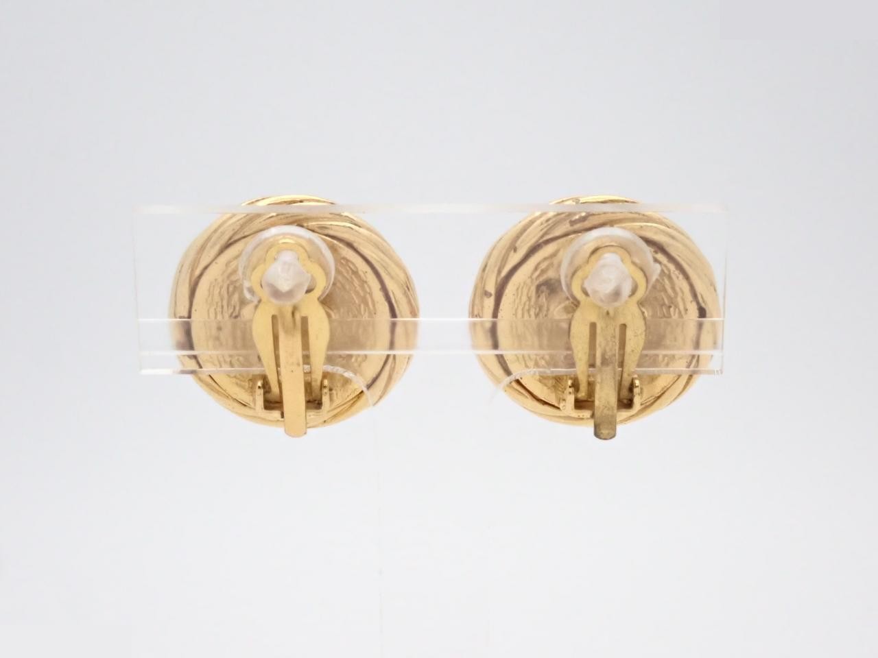 Coco Mark Gold Earrings — view 2