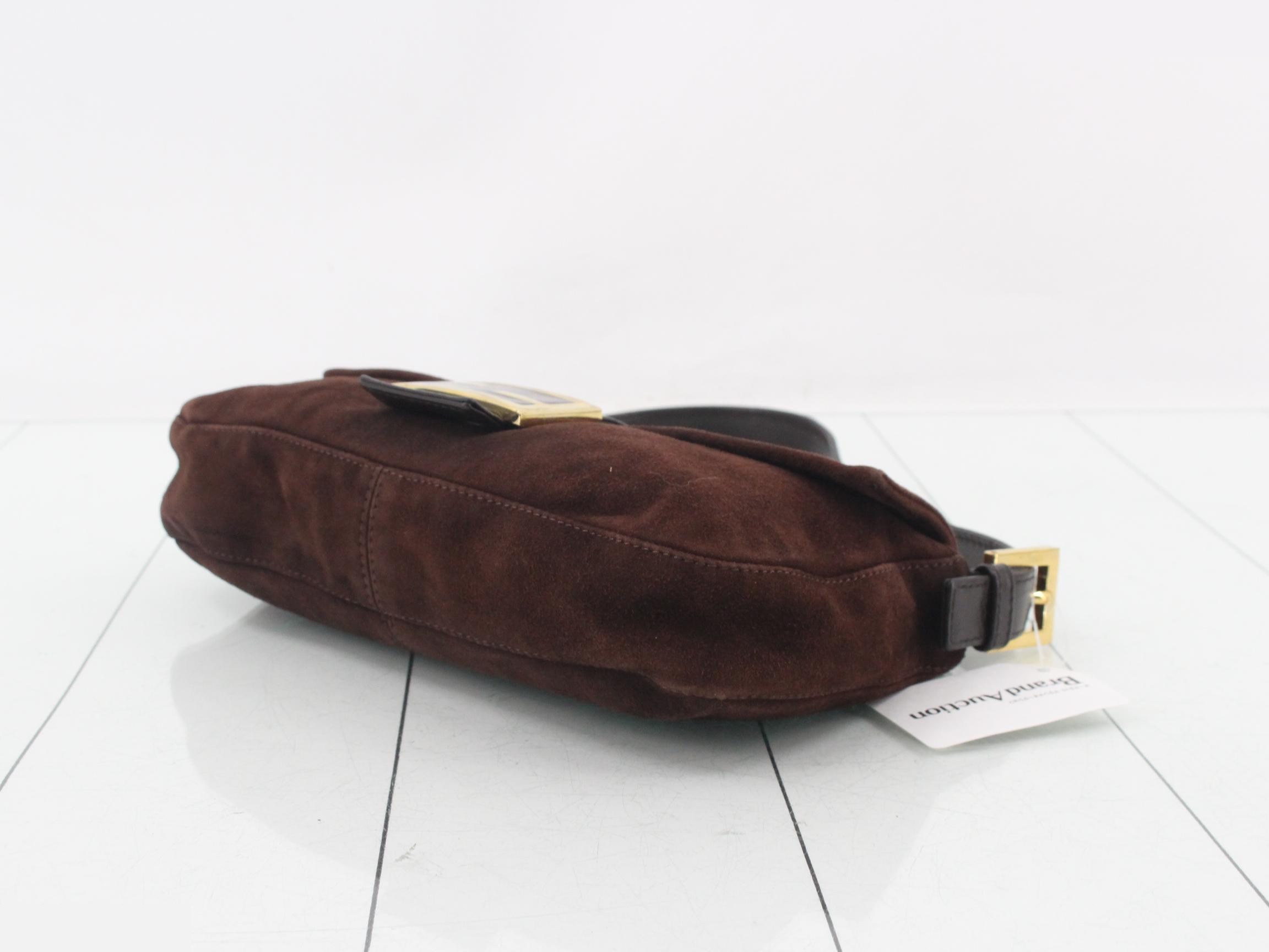 Mamma Bucket Suede Brown Shoulder Bag — view 6