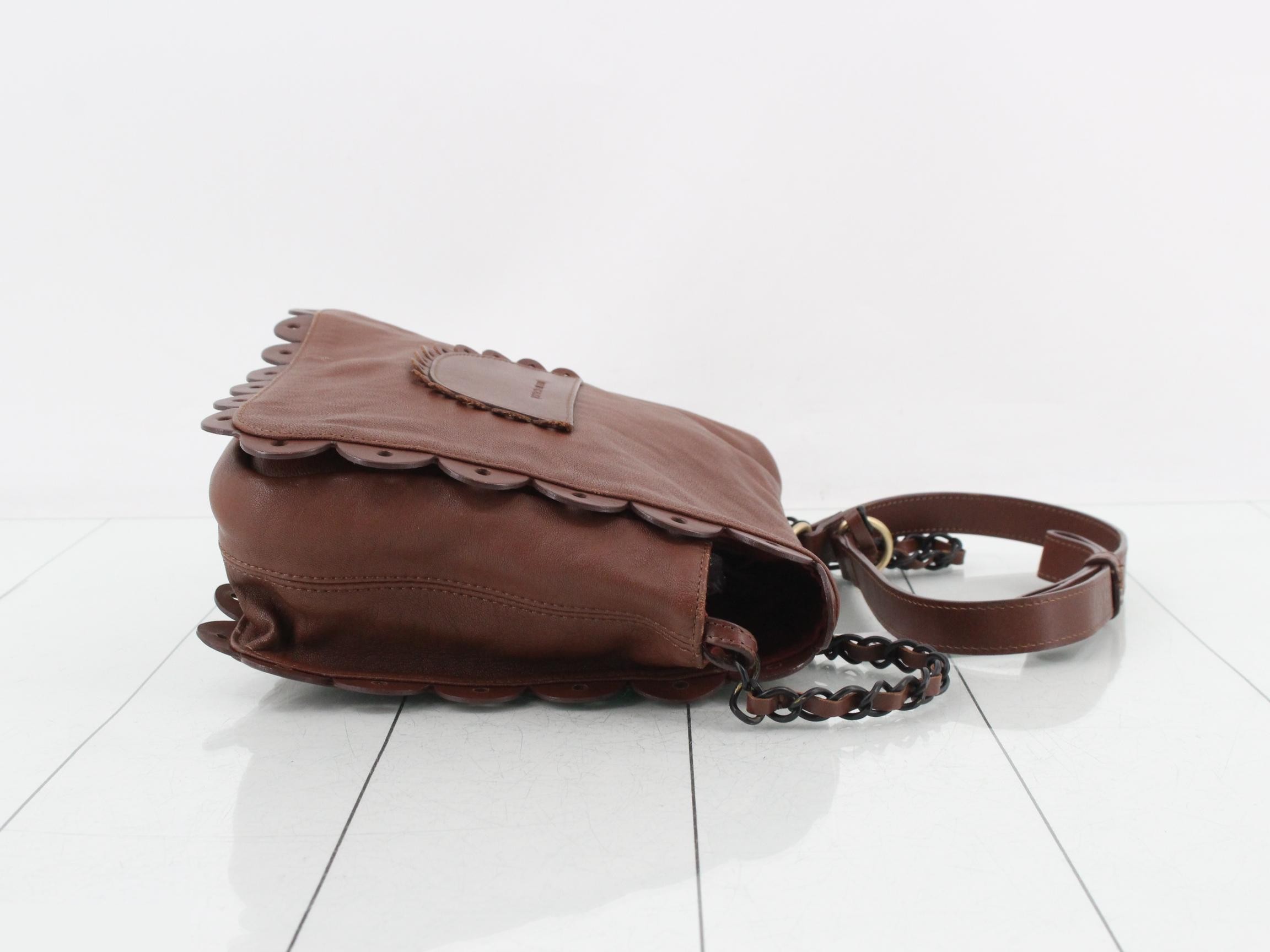 See by Chloé (Bag) - Shoulder Bag, Poya Scallop Leather, Brown — view 3