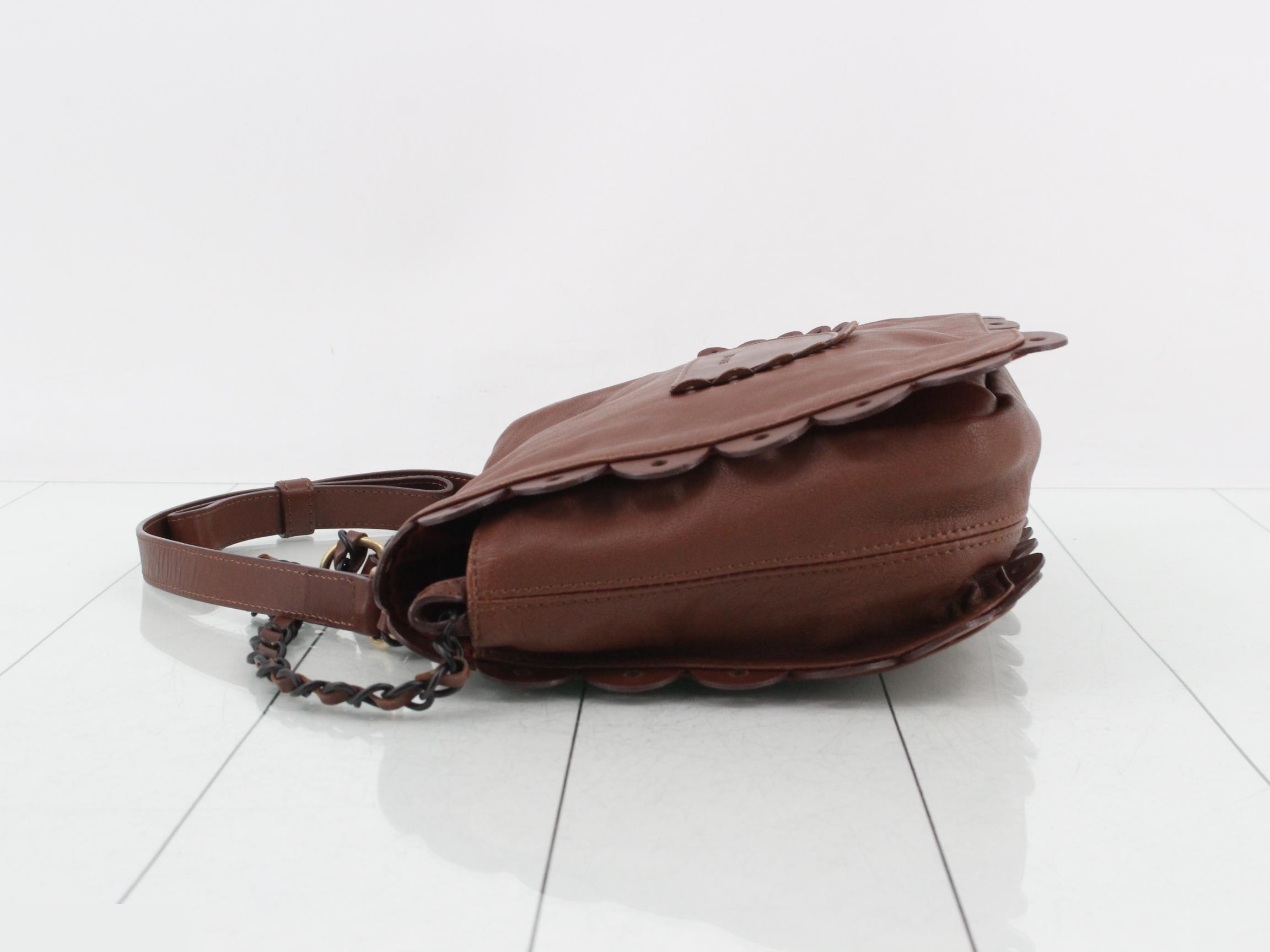See by Chloé (Bag) - Shoulder Bag, Poya Scallop Leather, Brown — view 4