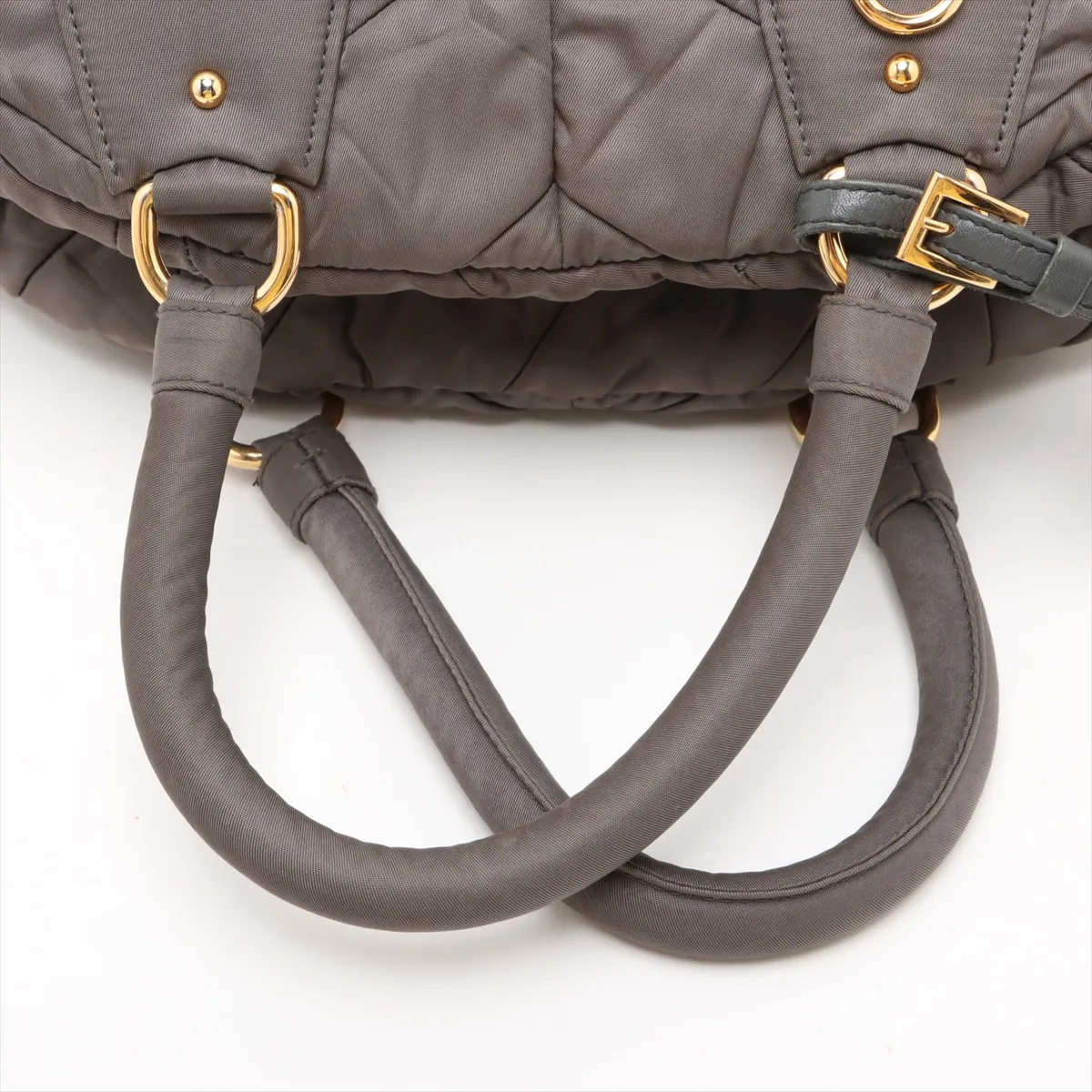 Tessuto Nylon 2-Way Handbag, Gray, PIN Code 00 — view 5