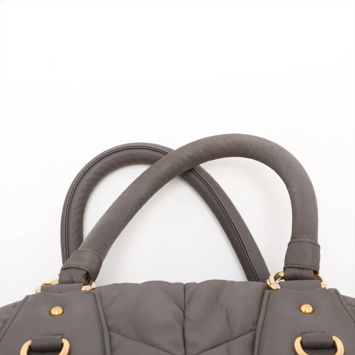 Tessuto Nylon 2-Way Handbag, Gray, PIN Code 00 — view 6