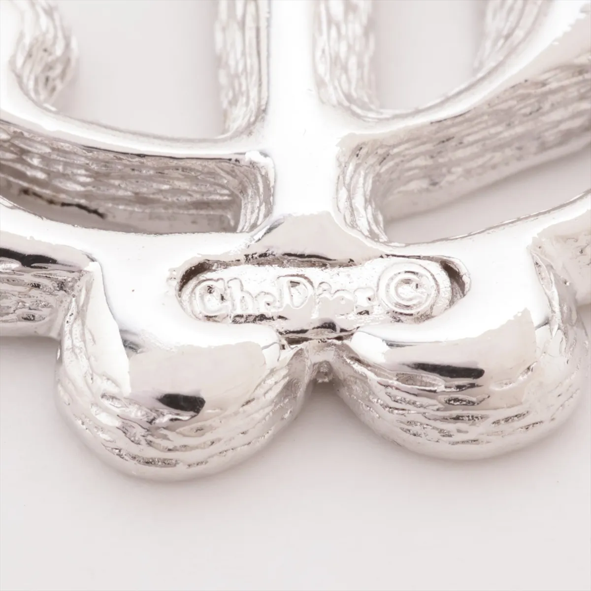 Logo Brooch GP x Rhinestone Silver — view 4