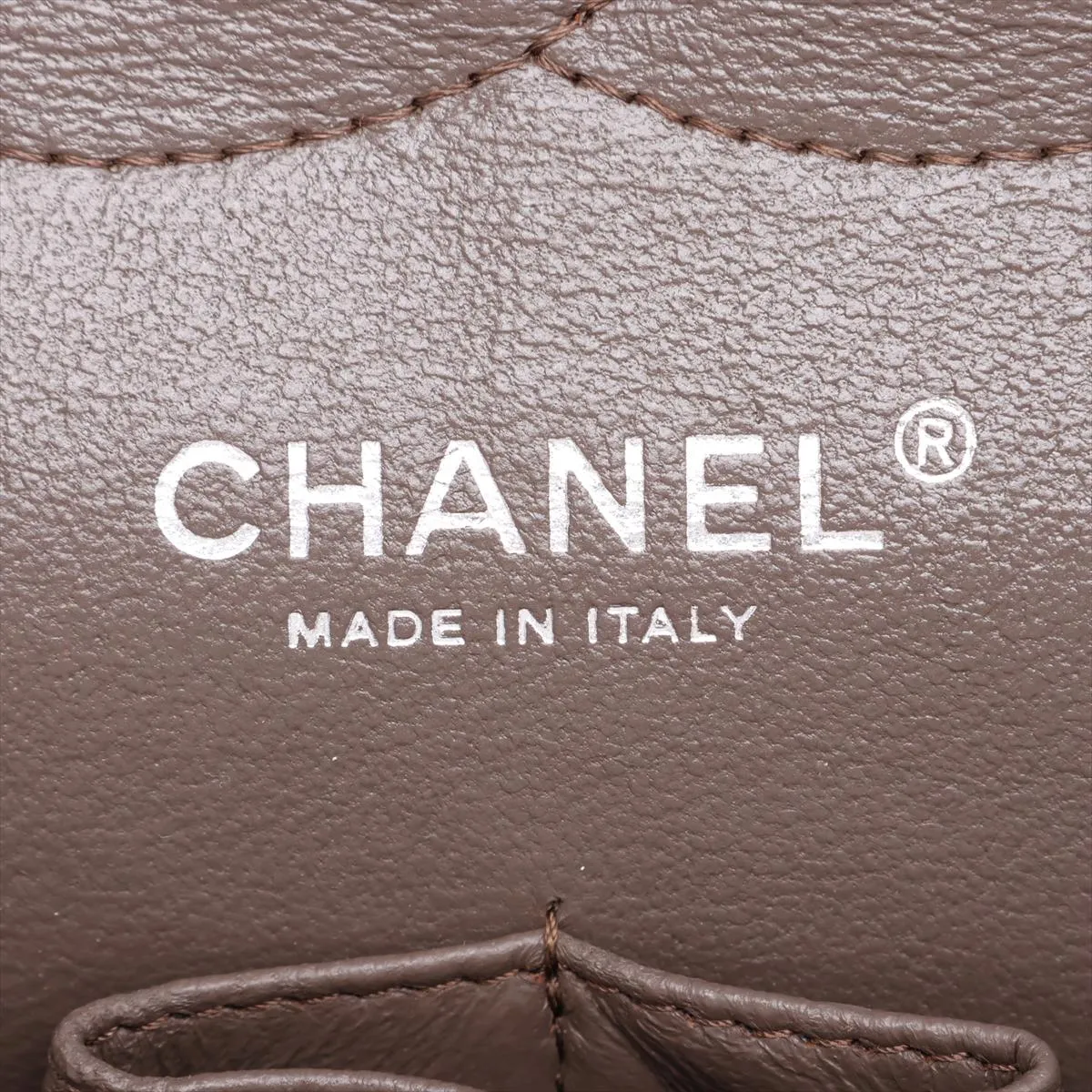 [Individually packaged] Chanel Large Matelassé 30 Caviar Skin Double Flap Double Chain Bag, Brown, Silver Hardware, 16710538, Serial Number 16-series, A58600 — view 11