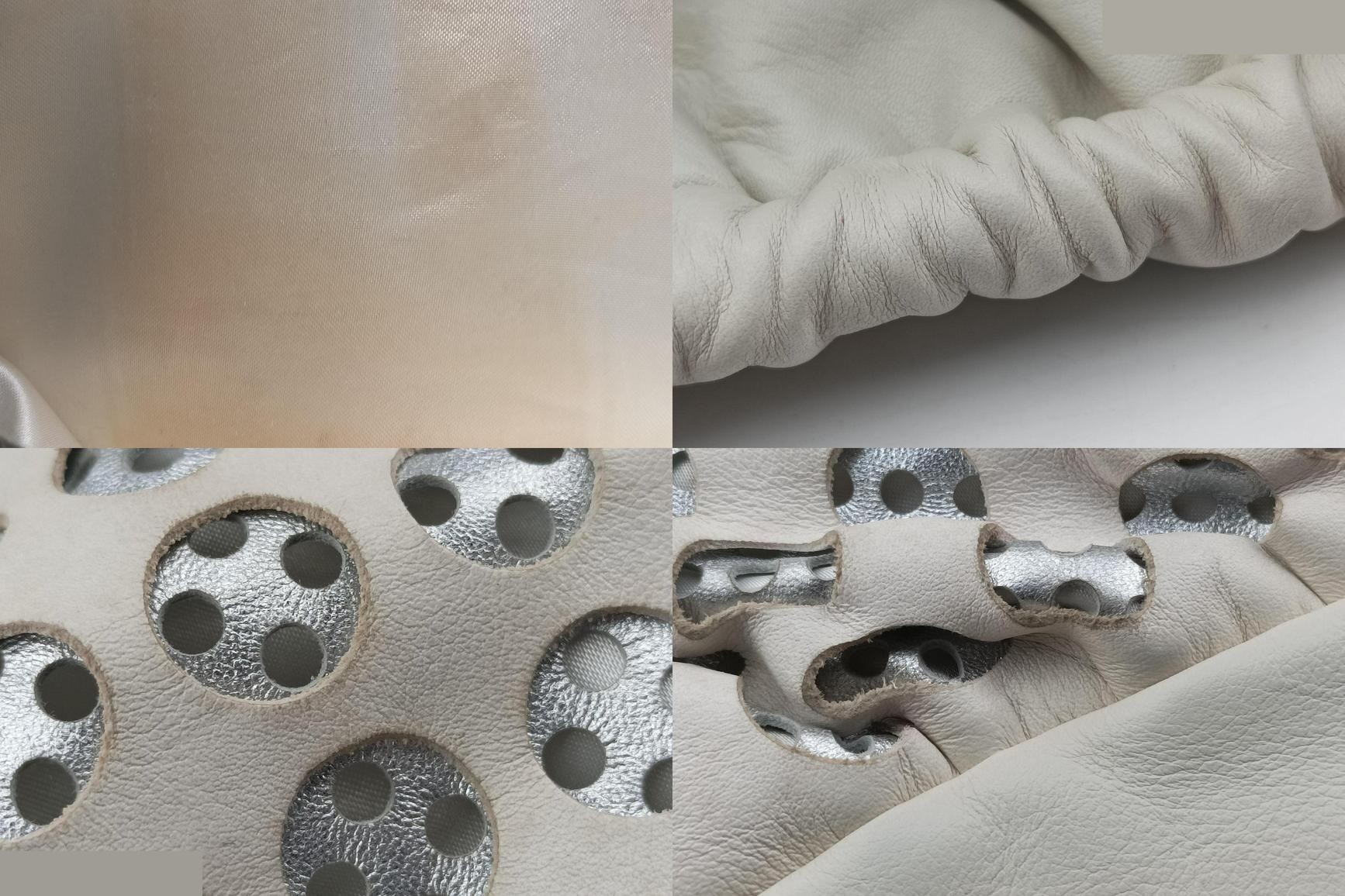 Perforated chain leather white — view 9