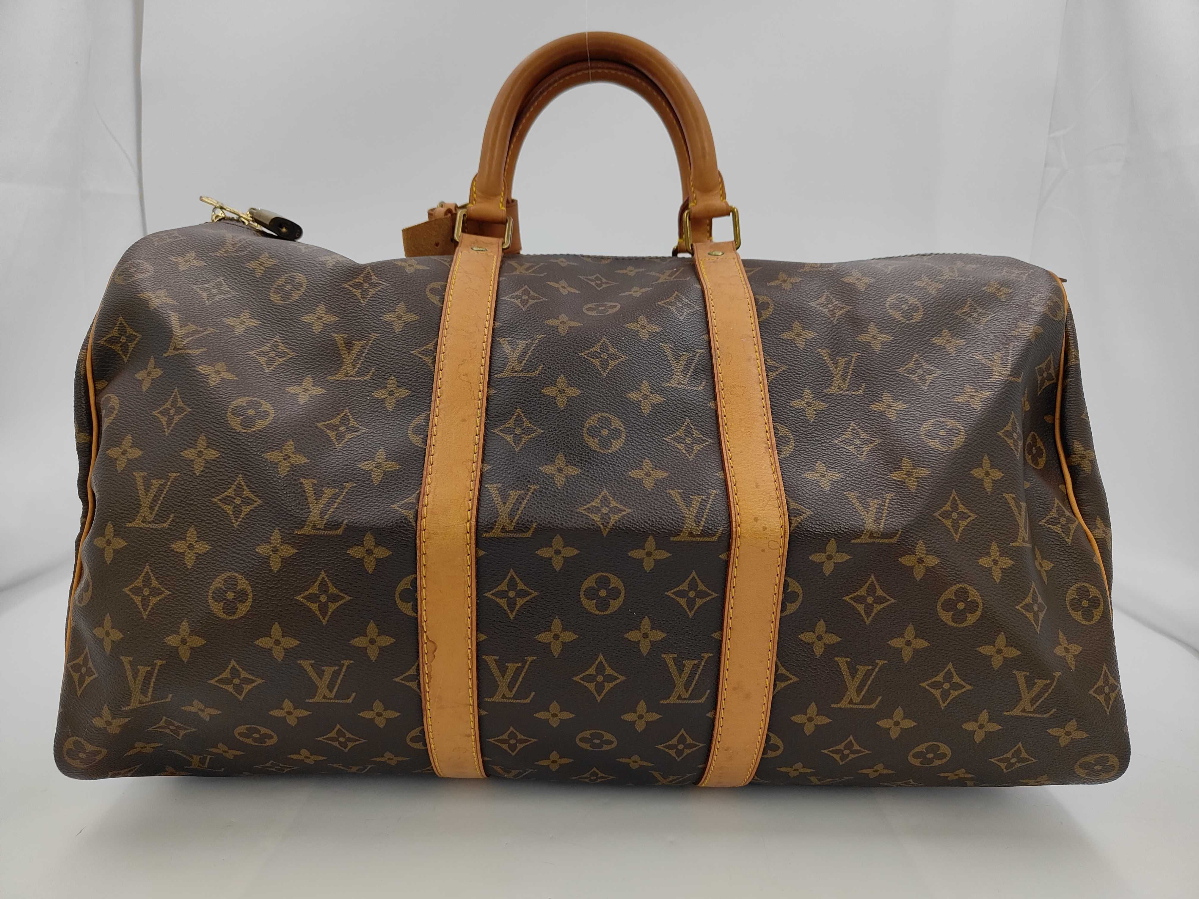 Monogram Keepall Bandoulière 50 Boston Bag