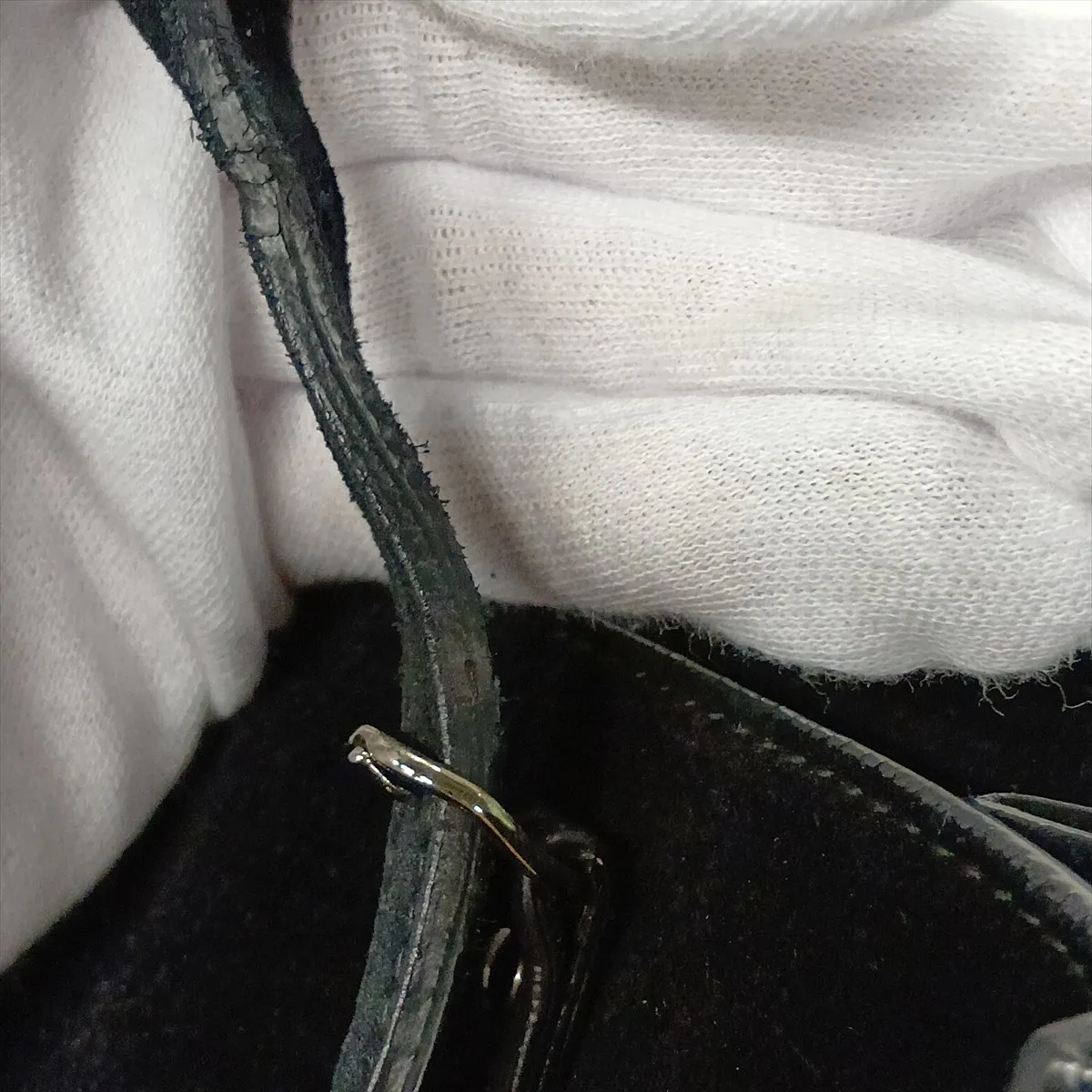 The Paper Mini 357333 Suede 2-Way Handbag Black — view 14