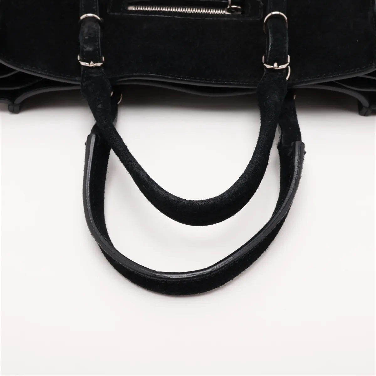 The Paper Mini 357333 Suede 2-Way Handbag Black — view 5