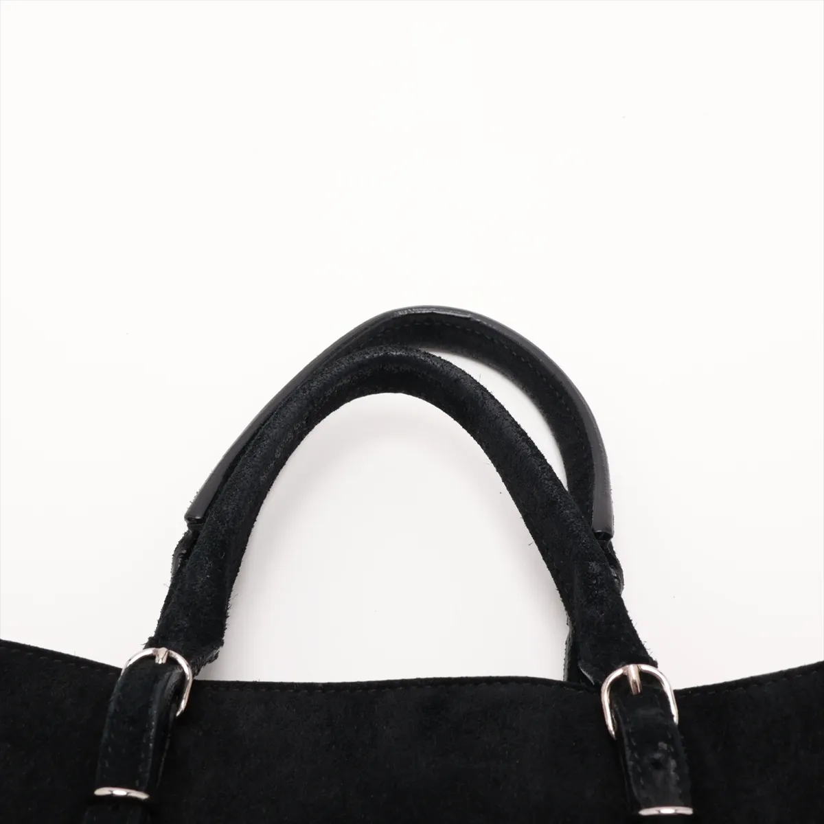 The Paper Mini 357333 Suede 2-Way Handbag Black — view 6