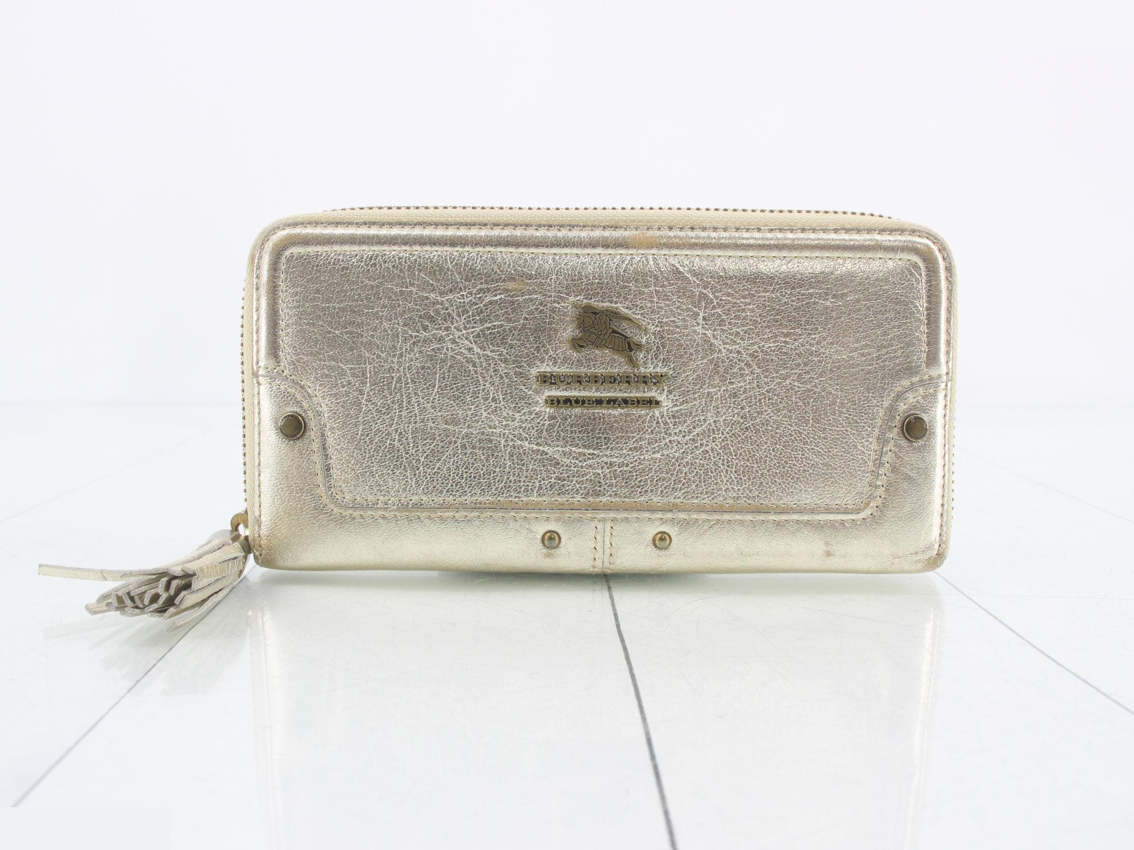 Leather long wallet