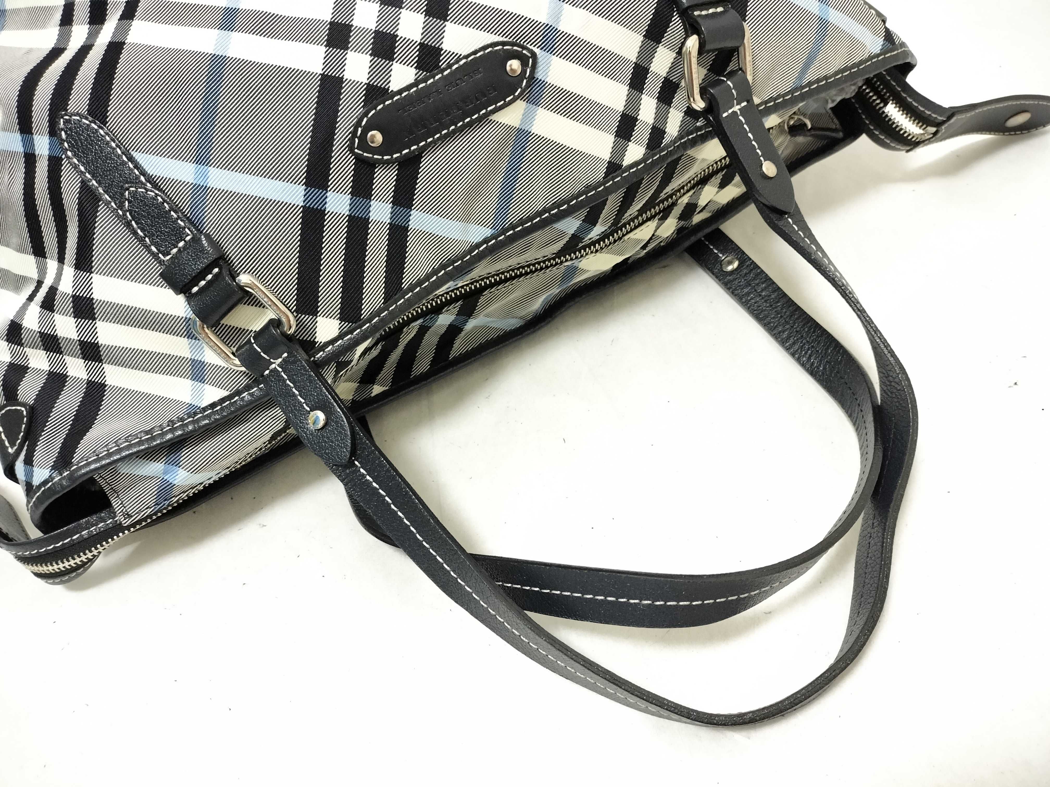 Blue Label Nova Check Leather Tote Bag — view 3