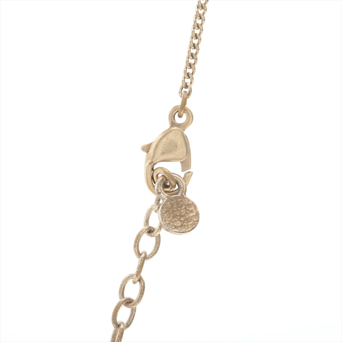 Coco Mark 05P Necklace, GP x Rhinestone, Gold. Shows — view 3