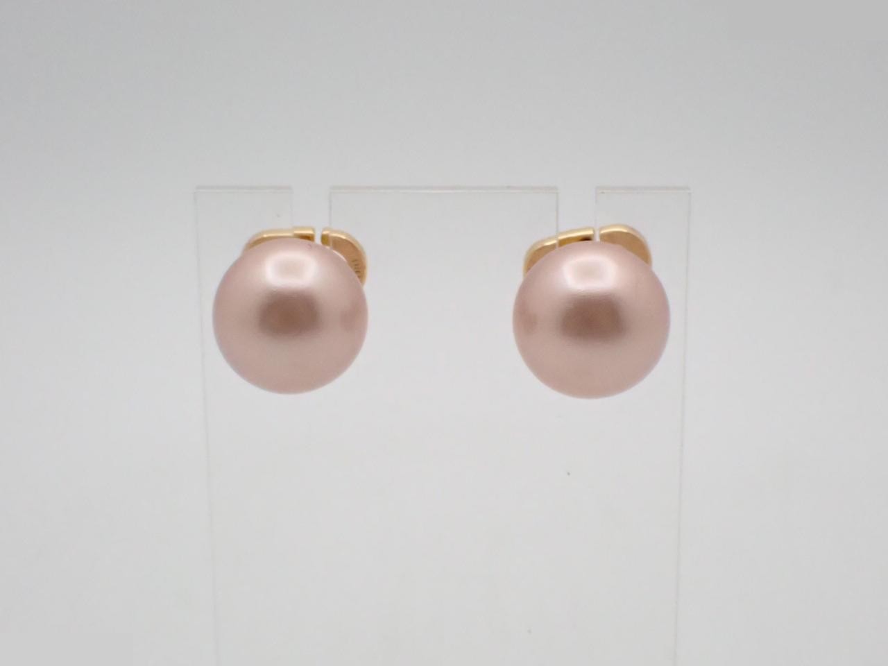 Gold earrings — view 2