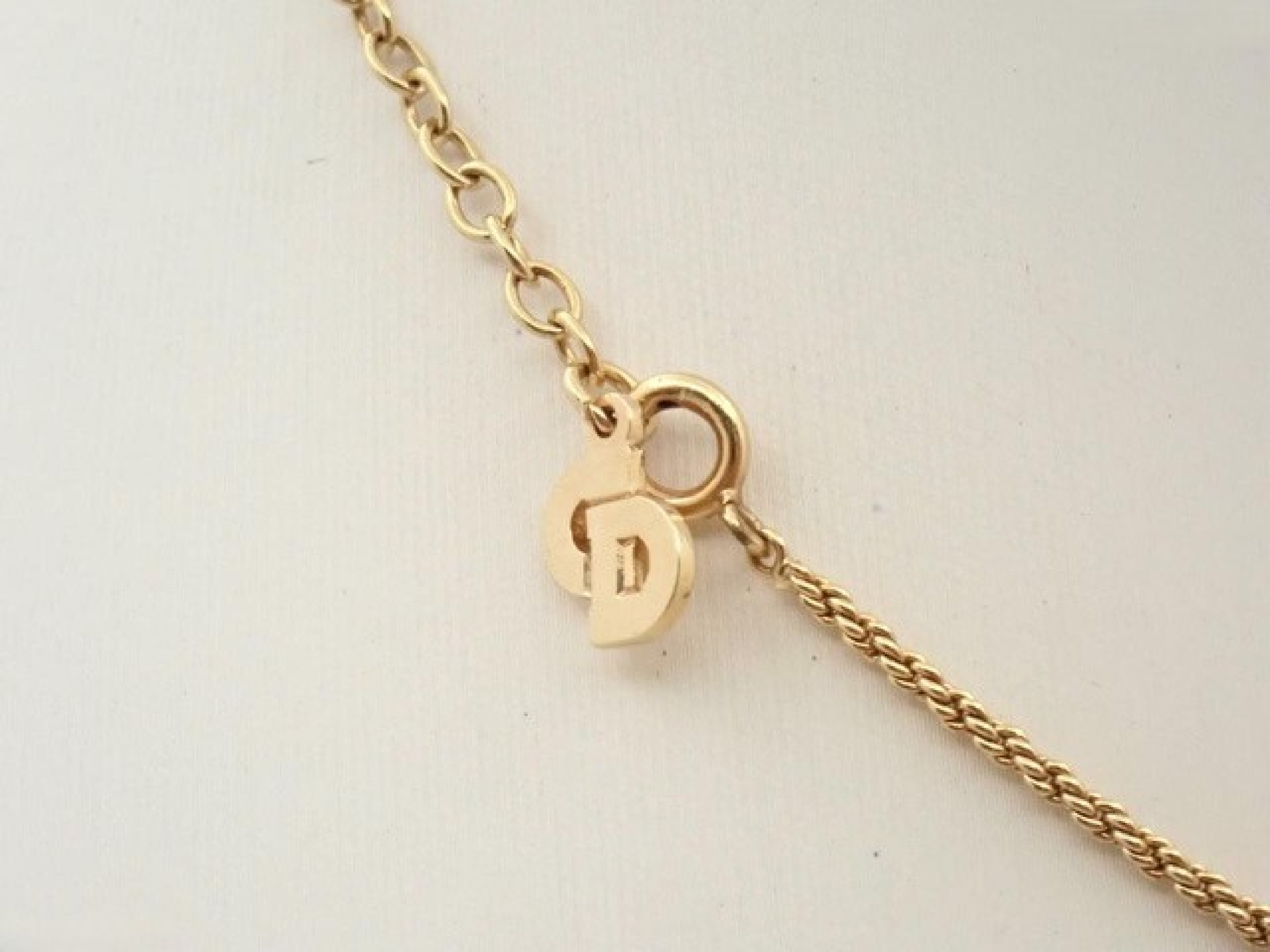 Teardrop Twist Gold Chain Necklace (approx. 44cm) — view 3