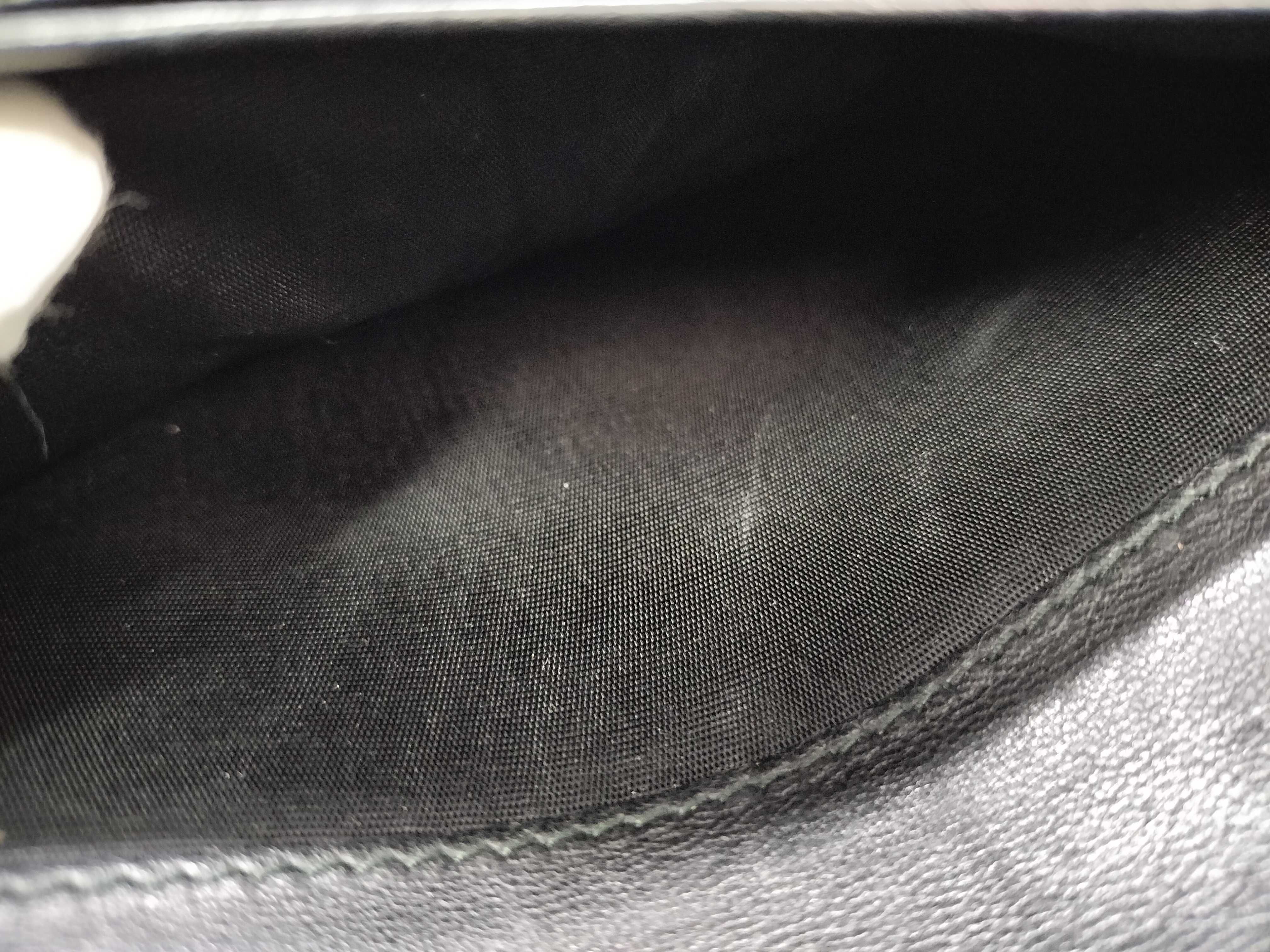 KR- Matelasse Leather Chain Wallet Black Shoulder Bag — view 8