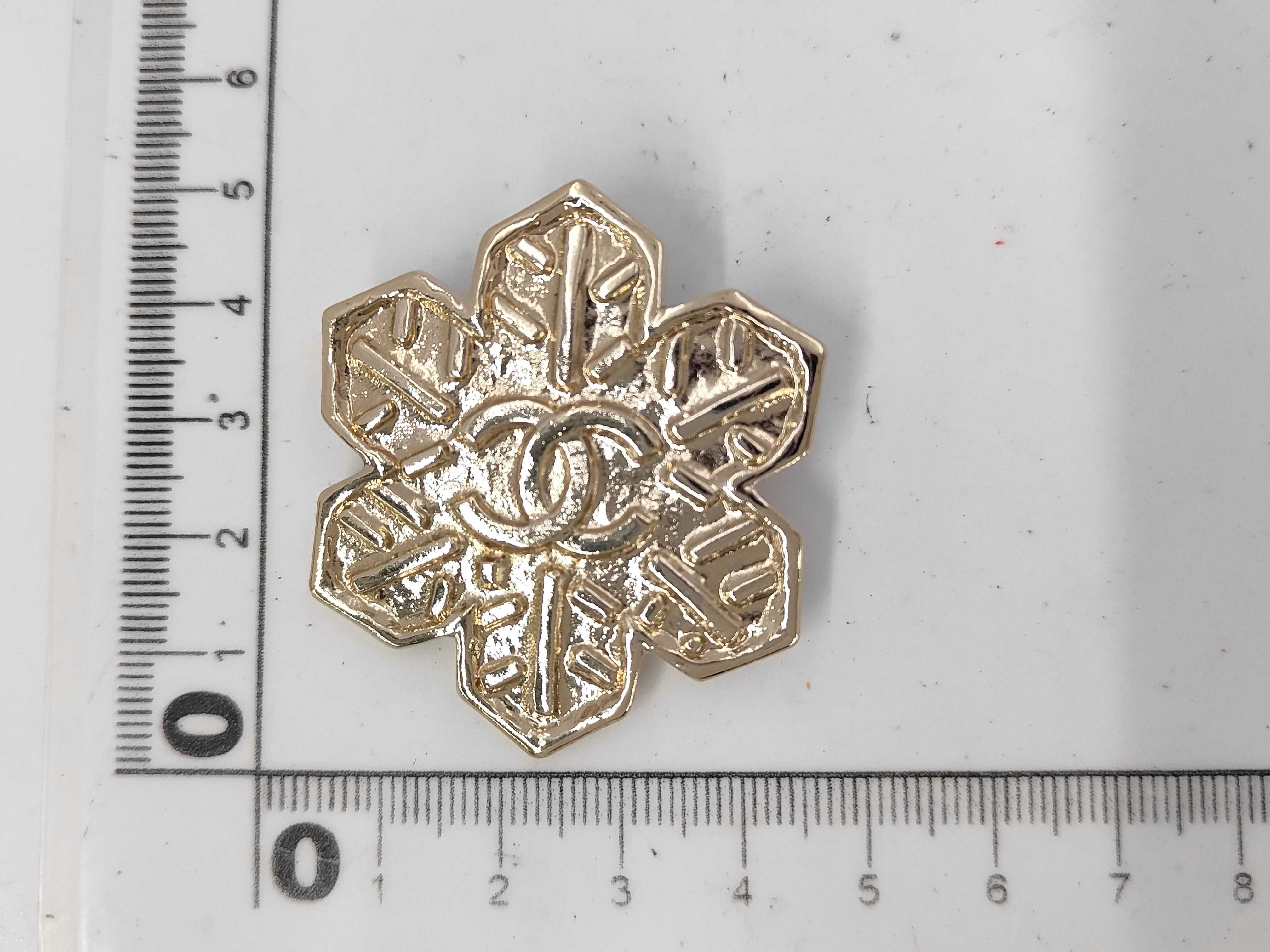 Coco Mark Snowflake Vintage Brooch — view 5