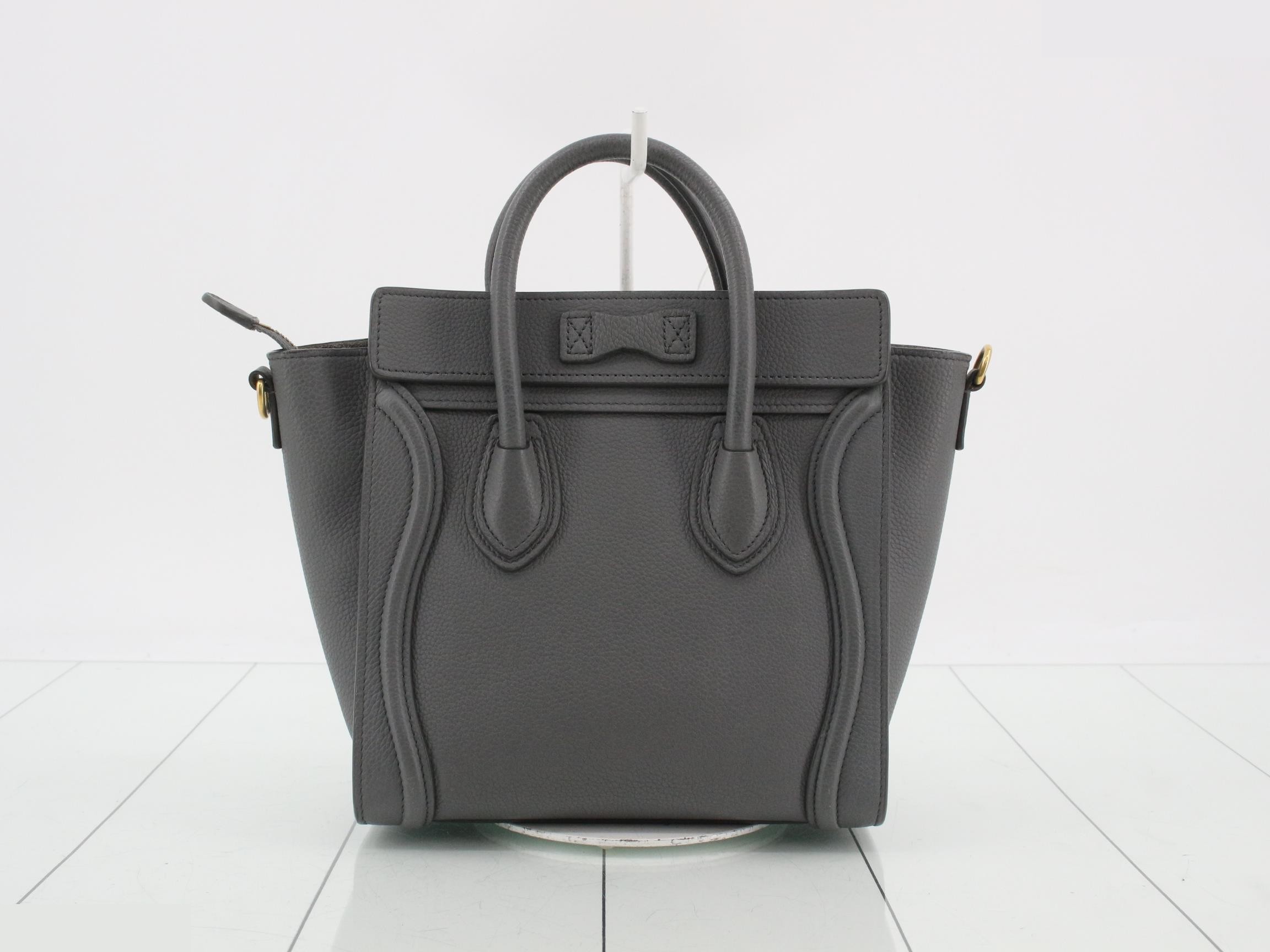 Luggage Nano 2-Way Handbag, Gray — view 2
