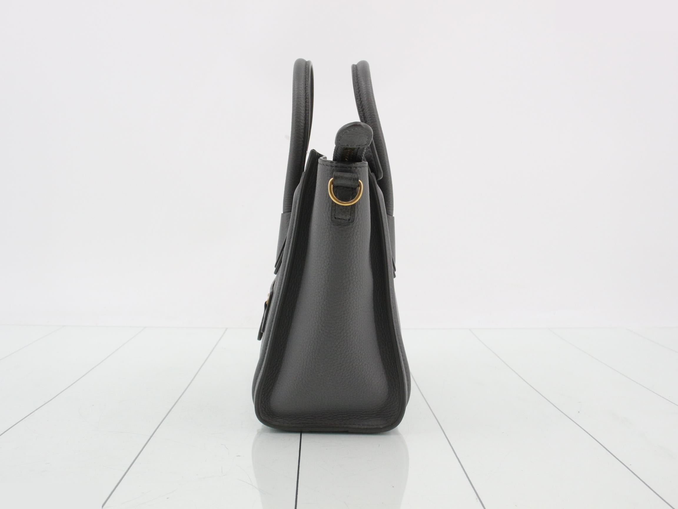 Luggage Nano 2-Way Handbag, Gray — view 3