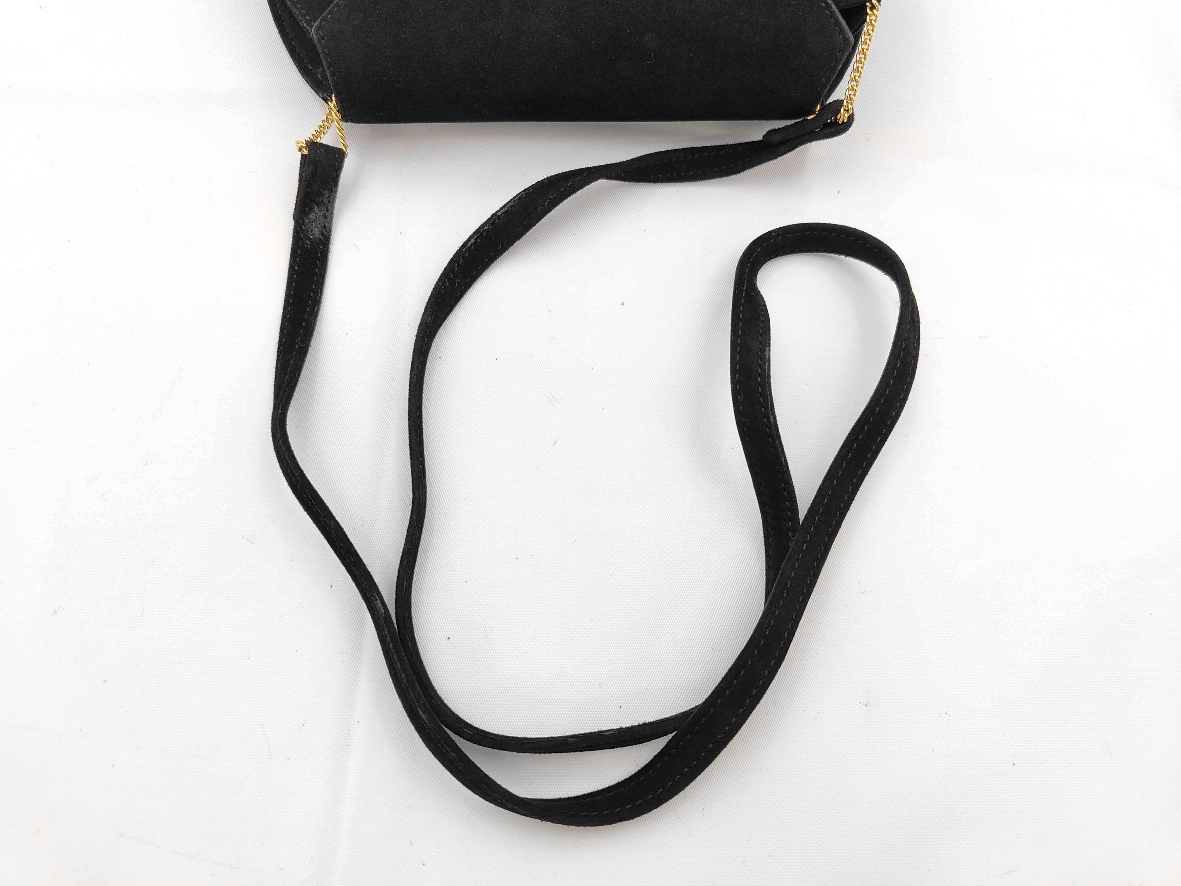Claire de Lune Doblis Black Gold Hardware Shoulder Bag (with X stamp) — view 3