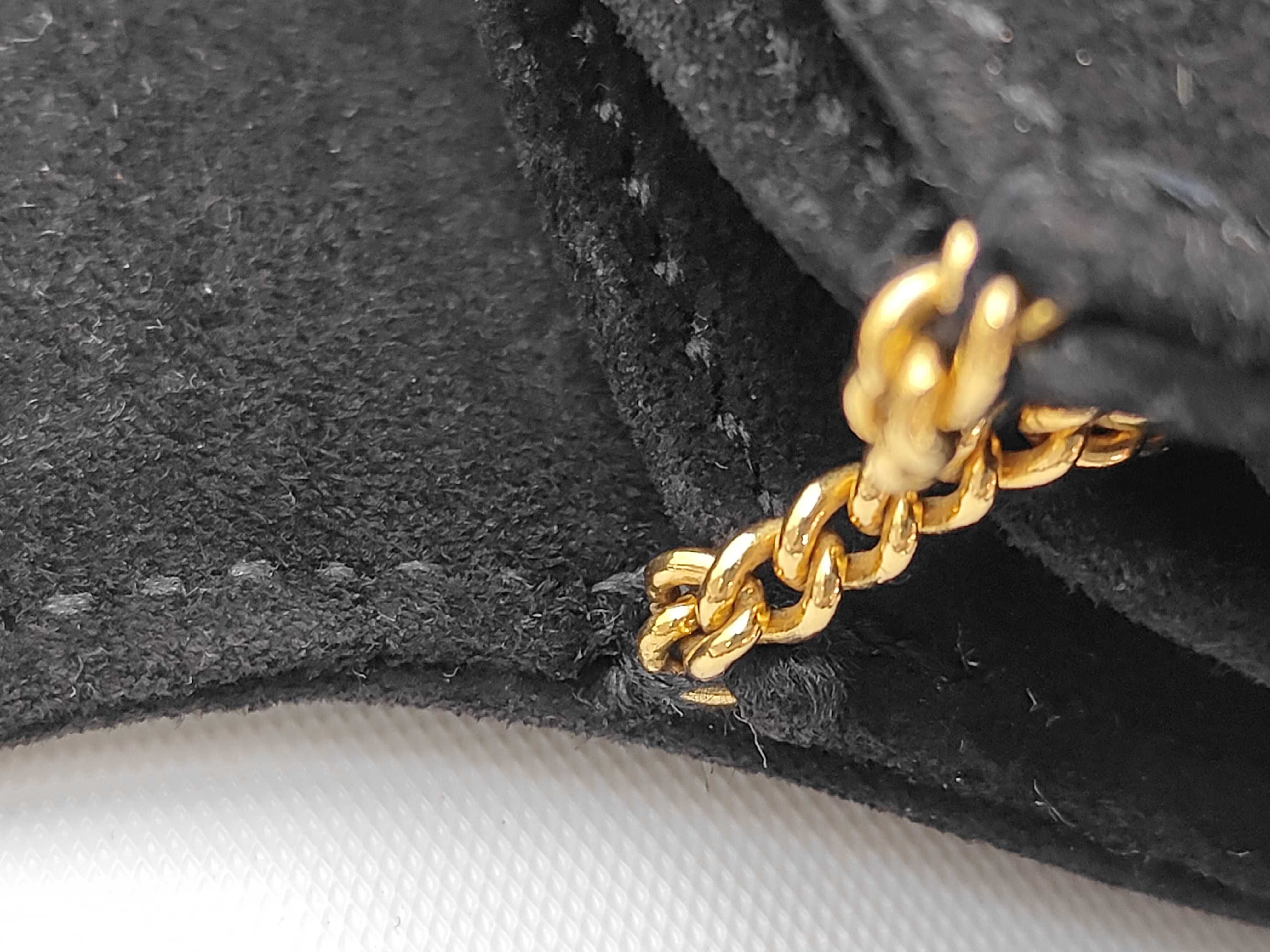 Claire de Lune Doblis Black Gold Hardware Shoulder Bag (with X stamp) — view 7