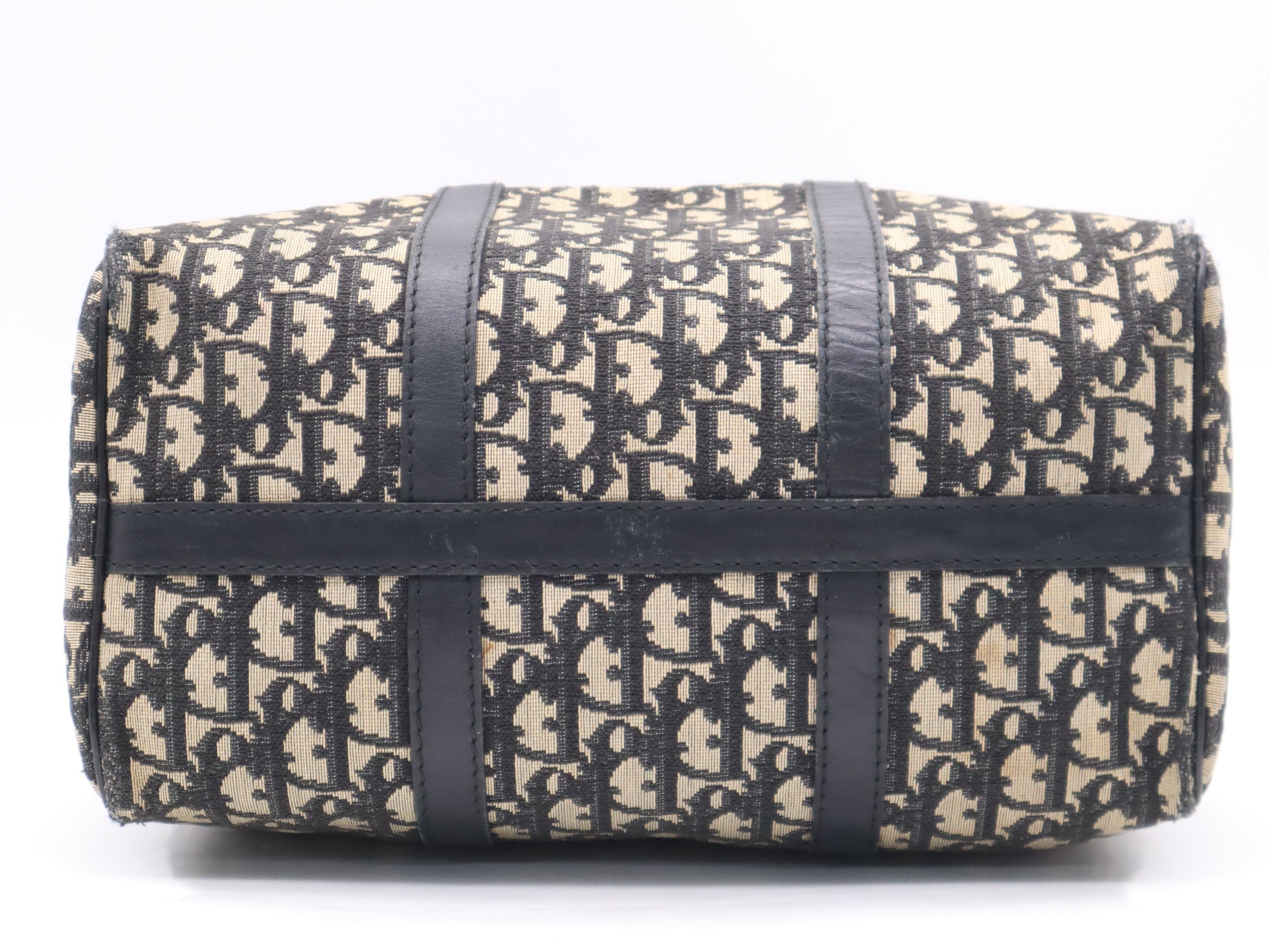 Canvas and leather Trotter Boston bag, beige, gold hardware. — view 4