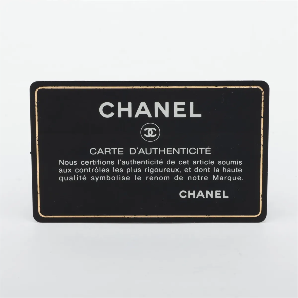 Gabrielle de Chanel Tweed x Leather Chain Wallet, Navy, Gold x Silver Hardware, 29387949, Serial Number 29 — view 10