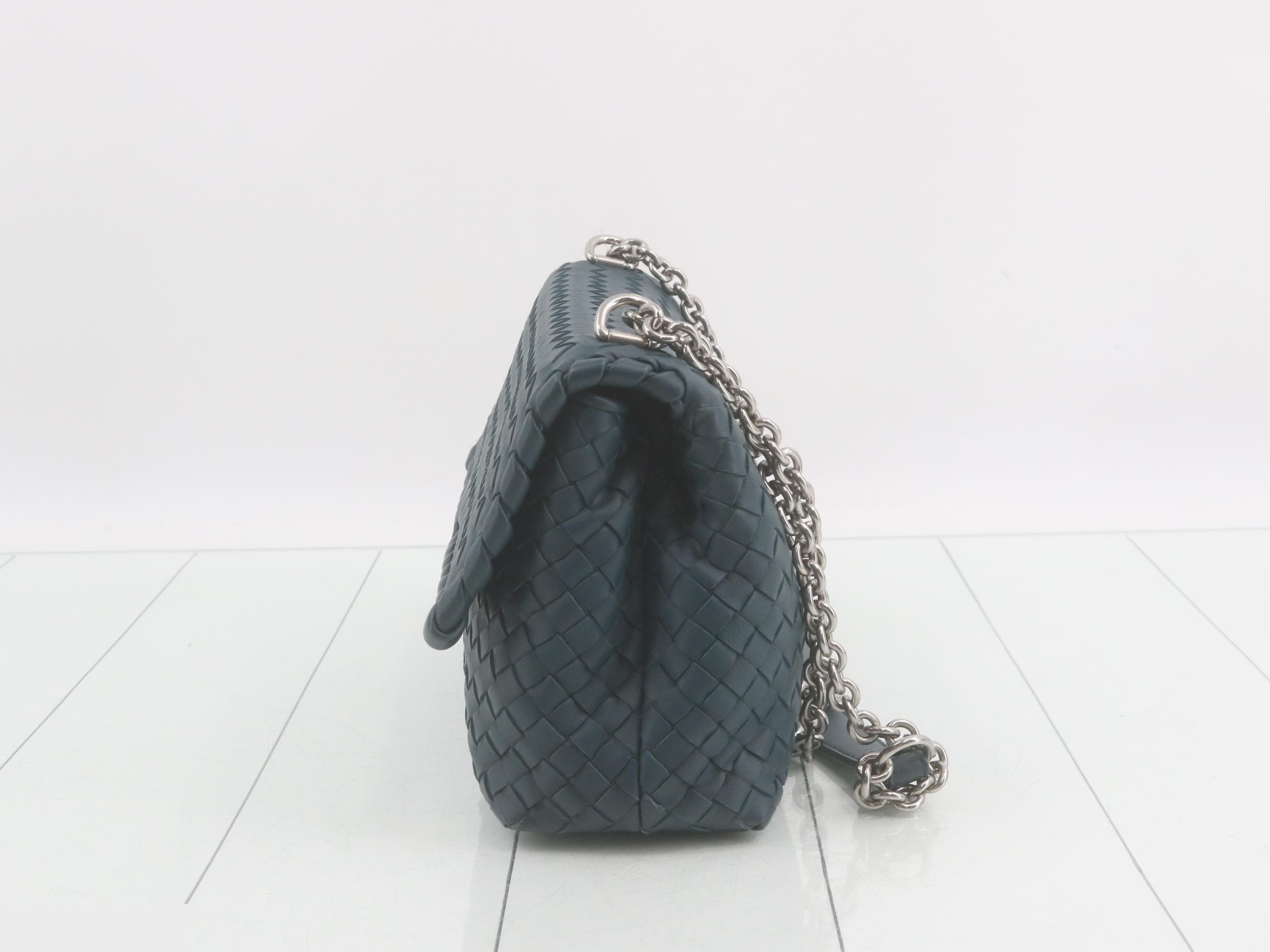 Intrecciato Chain Shoulder Bag — view 3