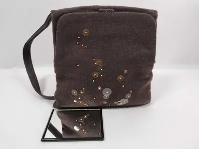 Shoulder Bag Pouch Felt Sequin Shoulder Bag
