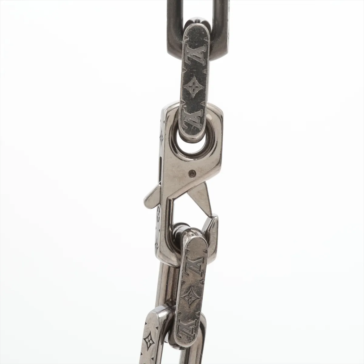 M01190 Collier Monogram Chain Necklace LE2243 Necklace GP x Metal Black x Rose Gold — view 3