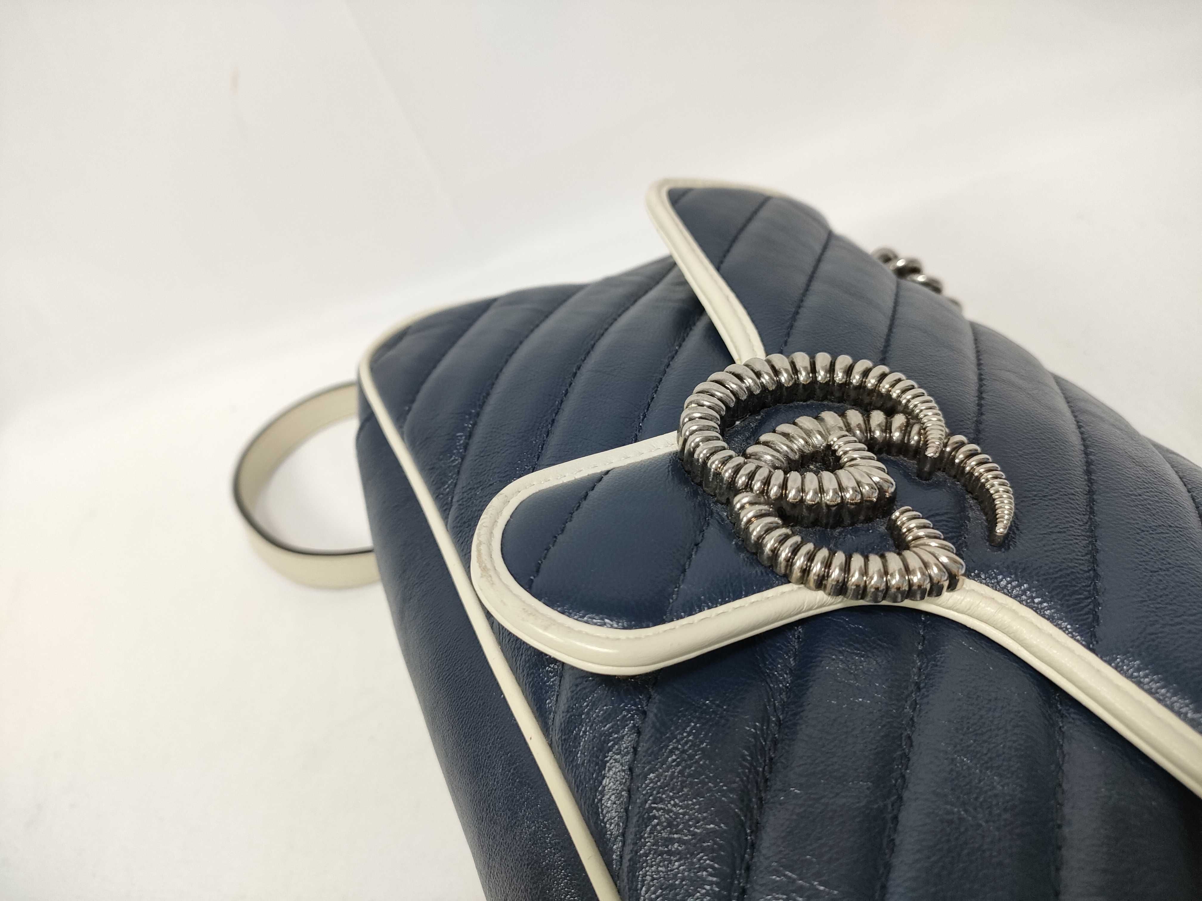 GG Marmont Leather Chain Shoulder Bag 443497 Shoulder Bag — view 7